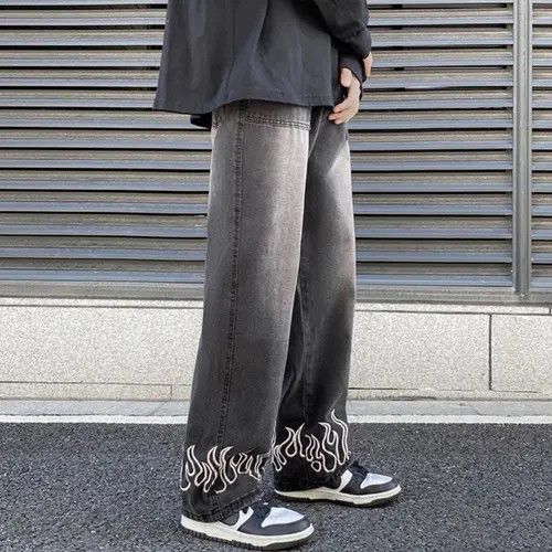 VIBE Fire Straight Baggy Denim Jeans Size US 32 / EU 48 - 7 Thumbnail