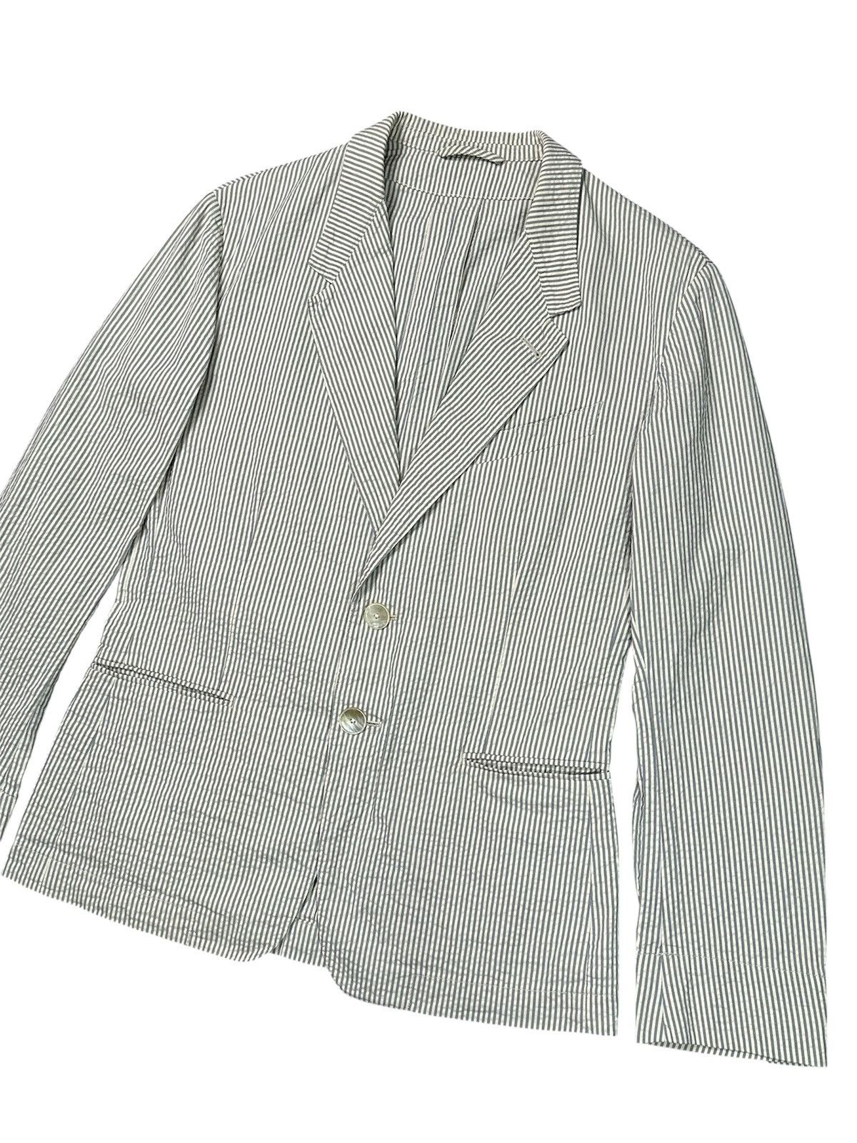Paul Smith Paul Smith Seersucker Stripe Blazer Size 38R - 3 Thumbnail
