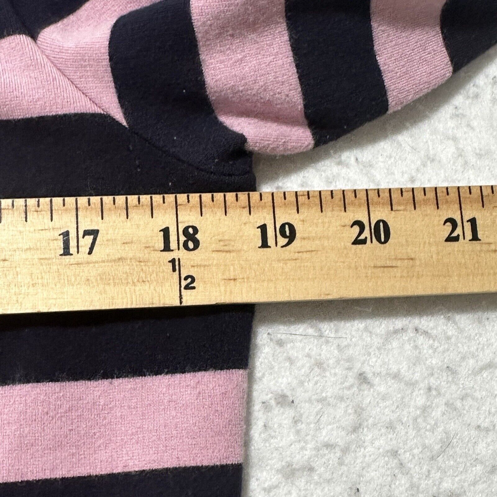 Other Talbots Medium Boat Neck Pink Blue Stripe Sweater Zipper Size M / US 6-8 / IT 42-44 - 8 Thumbnail