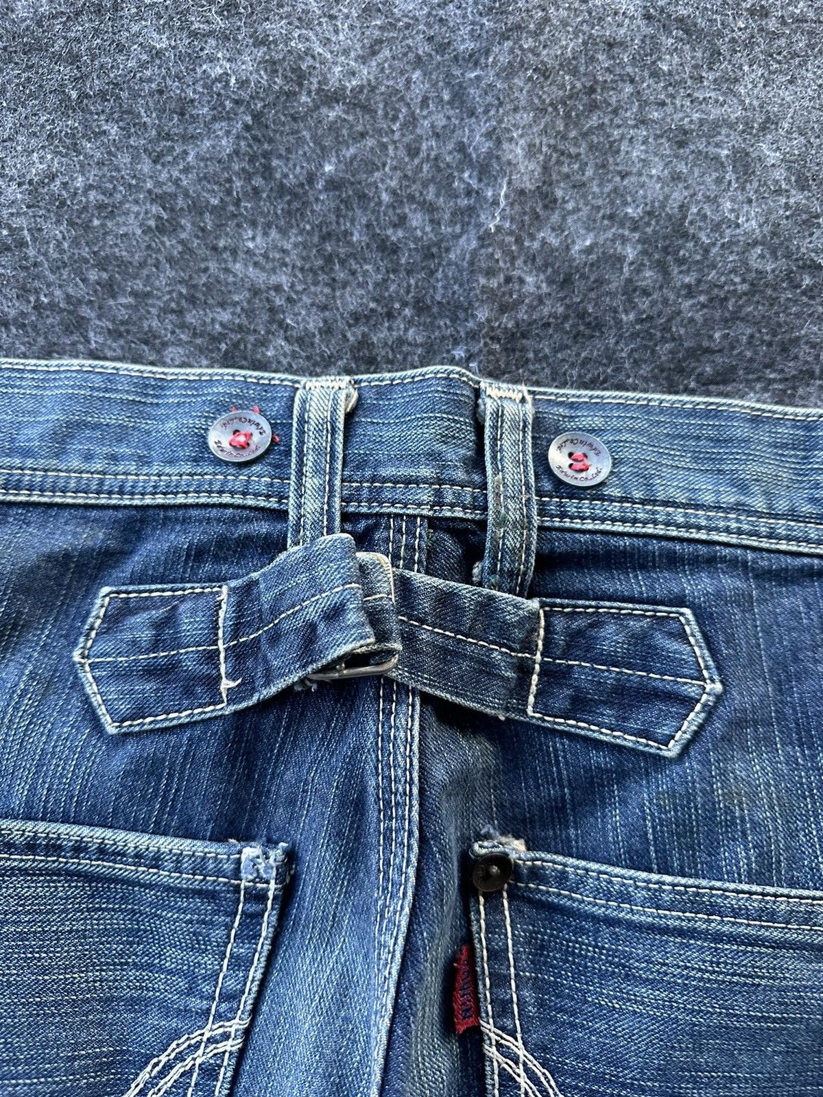 Edwin Vintage Edwin 503 Blue Trip Denim Jeans 34x32 D342 Size US 34 / EU 50 - 12 Thumbnail