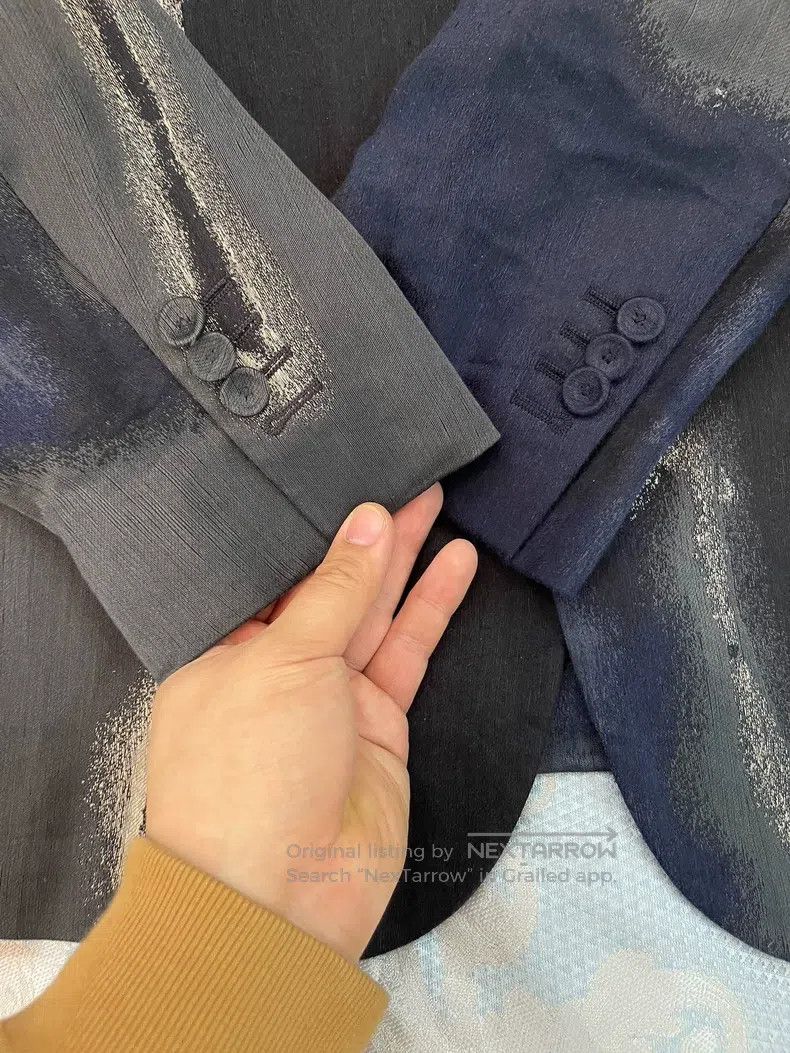 Fendi Fendi Blazer, Linen and Silk Fabric, Tie-Dye Design Size 48L - 3 Thumbnail