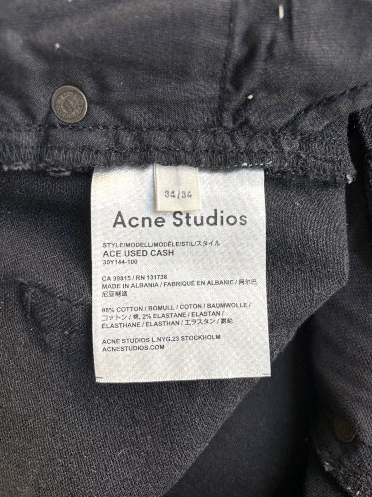 Acne Studios Acne Studios Ace Used Cash 34x34 Size US 34 / EU 50 - 4 Thumbnail