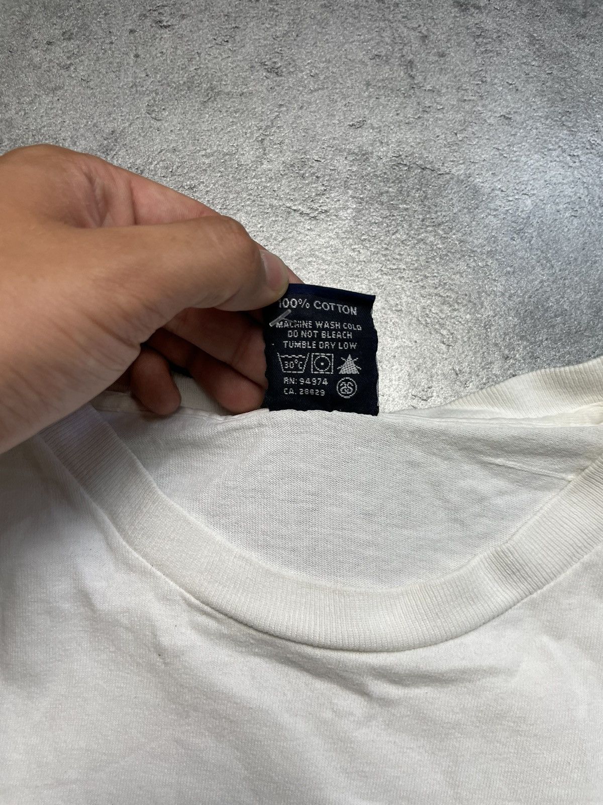 Japanese Brand × Stussy × Vintage Stussy white logo tee vintage retro single stitch oversize Size US XL / EU 56 / 4 - 3 Thumbnail