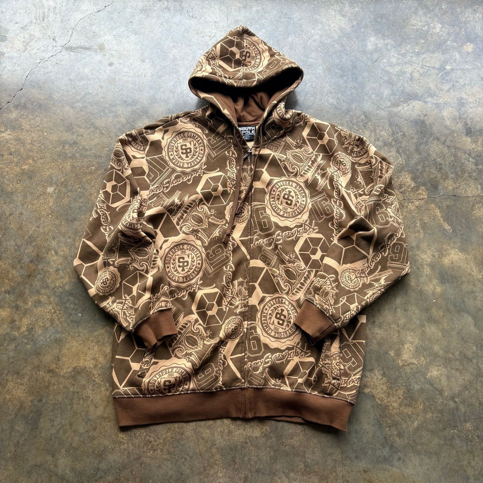 Southpole Super Rare Southpole GRAIL AOP Hooded Sweatshirt Size US XL / EU 56 / 4 - 1 Thumbnail