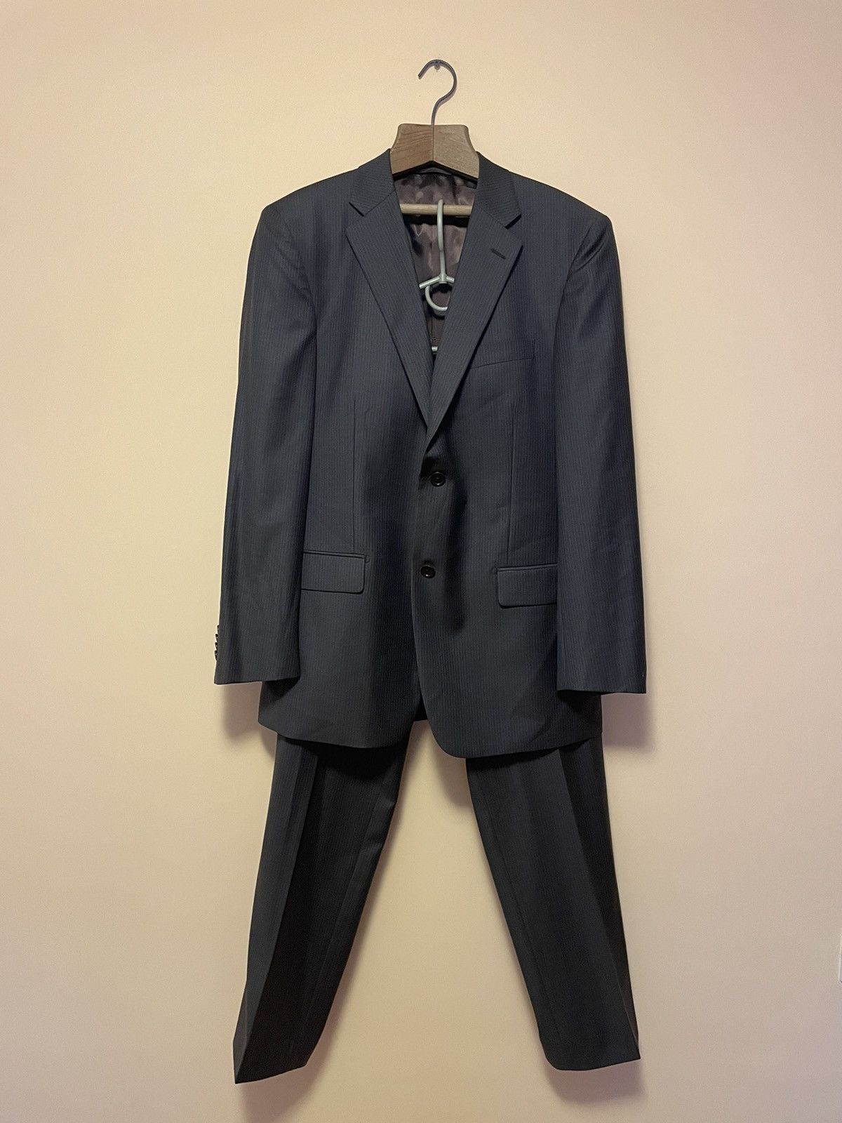 Balmain BALMAIN Wool Classic Suit Blazer/Pants Two Piece Tuxedo Size 50R - 1 Thumbnail