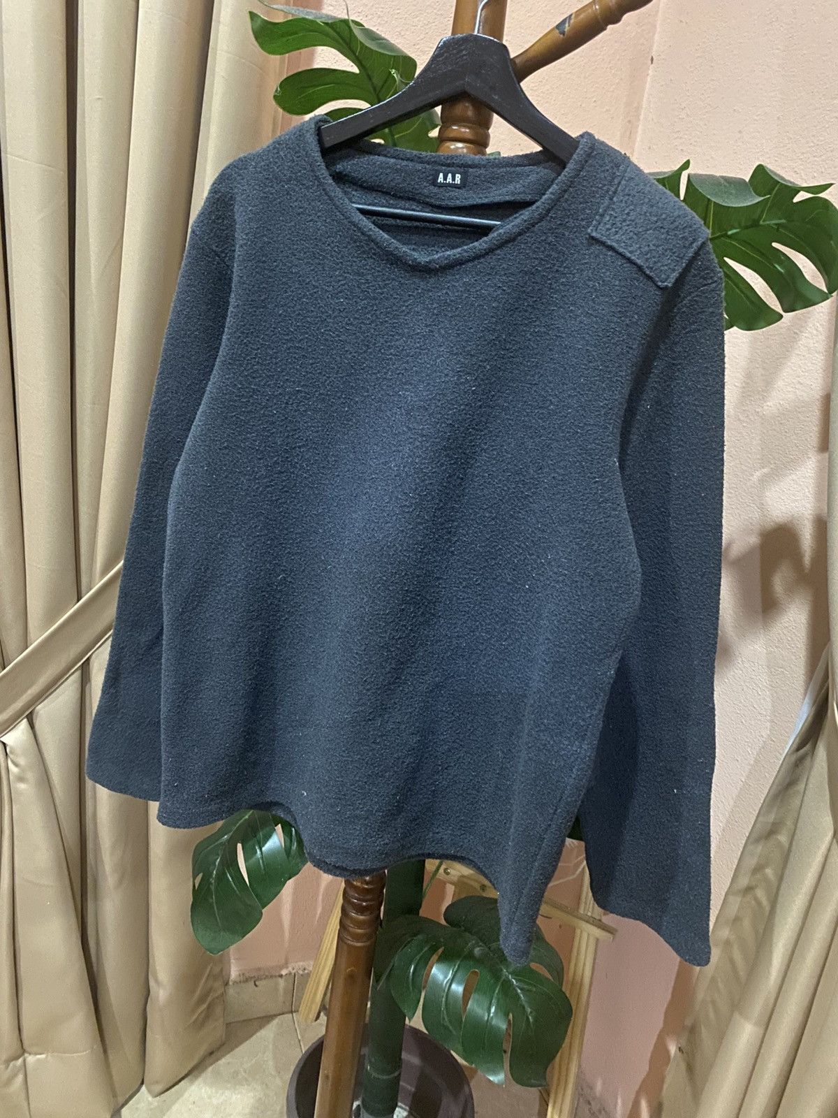 Yohji Yamamoto A.A.R Yohji Yamamoto Dark Grey Fleece Pullover Avant-Garde Size US S / EU 44-46 / 1 - 4 Thumbnail