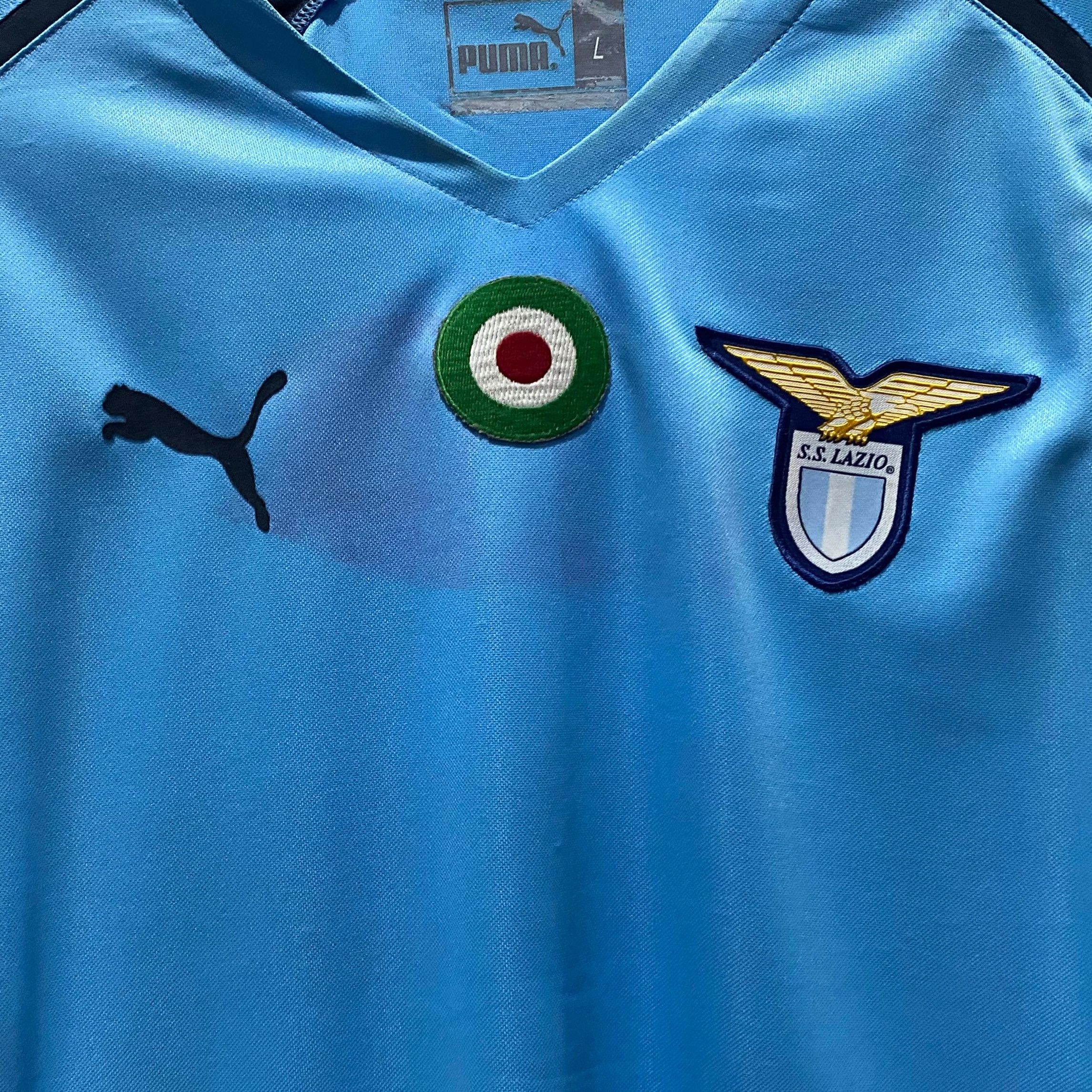 Puma Lazio 2004-2005 Home Jersey Di Canio 10 Size US L / EU 52-54 / 3 - 3 Thumbnail