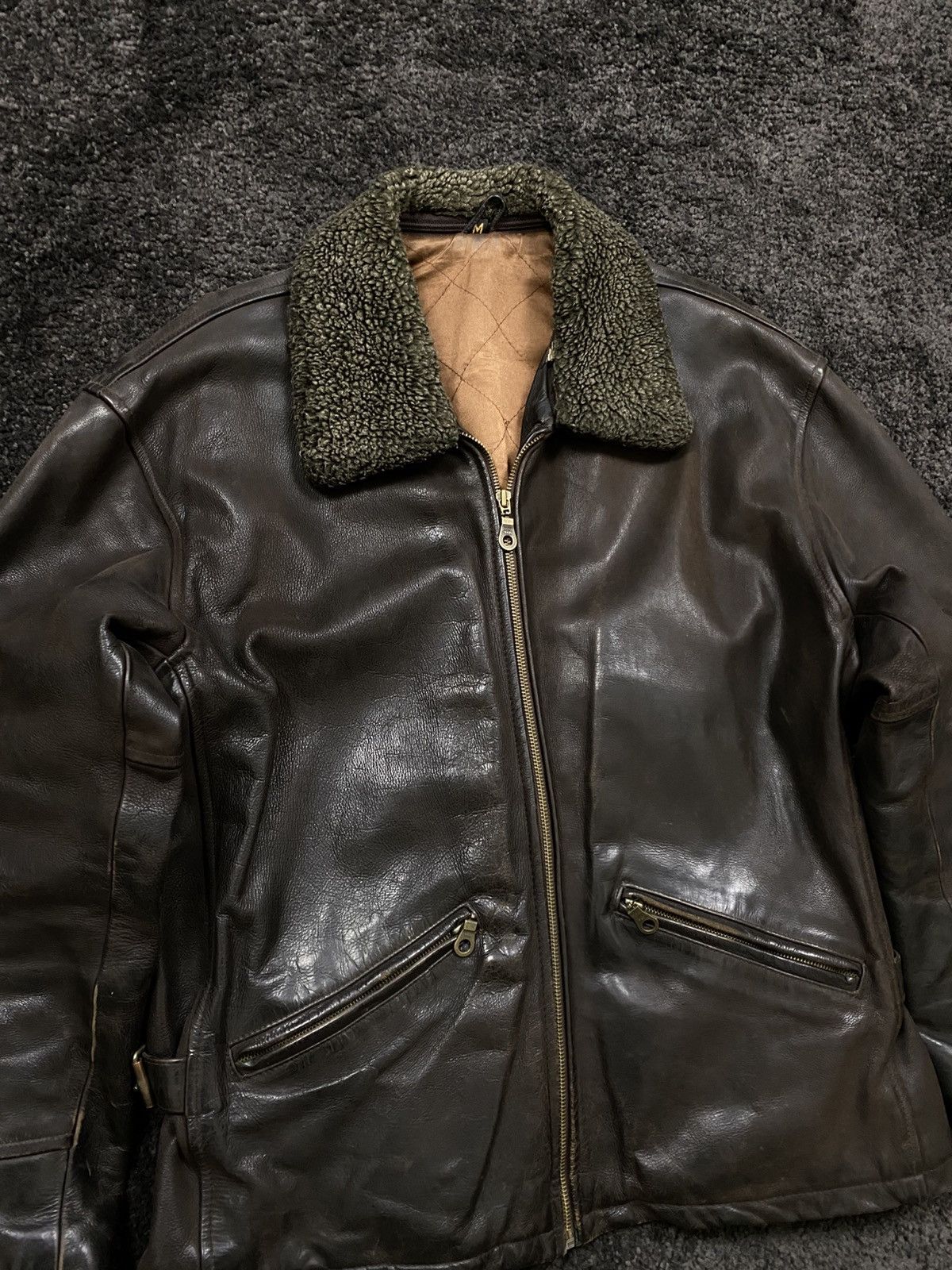 Japanese Brand Vintage 90’s real leather aviator pilot jacket like Size US L / EU 52-54 / 3 - 2 Thumbnail