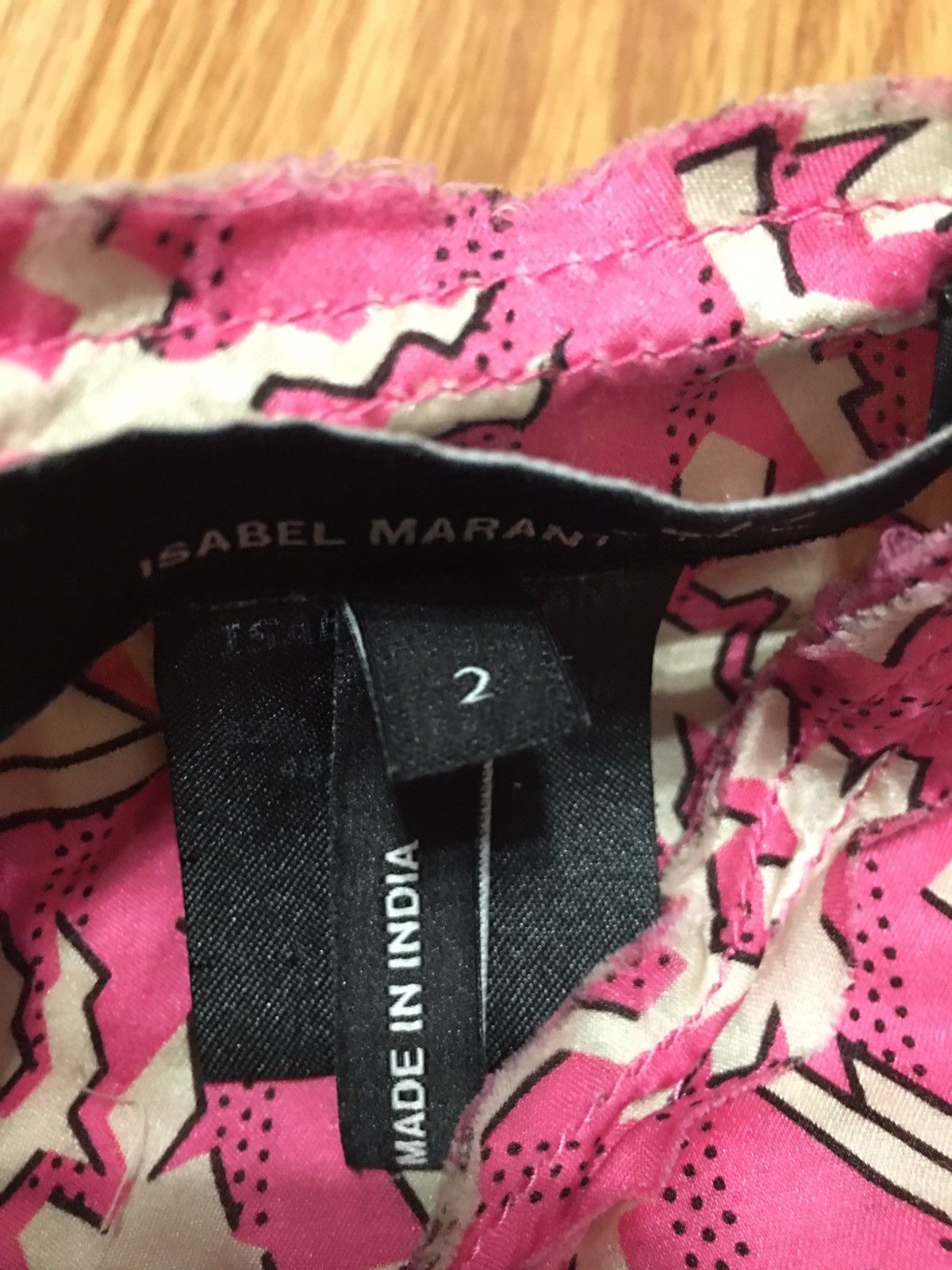 Isabel Marant Isabel Marant Pink Abstract Print Silk Blend Top Blouse Sz 2 Size XS / US 0-2 / IT 36-38 - 10 Thumbnail