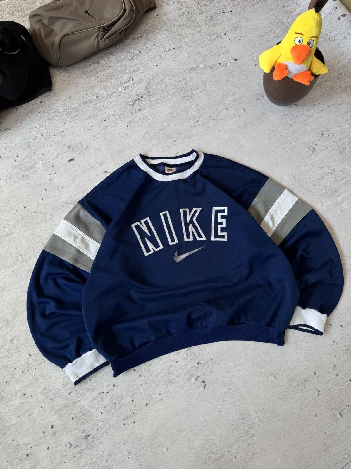 Nike × Vintage NIKE VINTAGE 00s y2k OVERSIZE BAGGY SWEATSHIRT CENTER LOGO Size US L / EU 52-54 / 3 - 1 Thumbnail