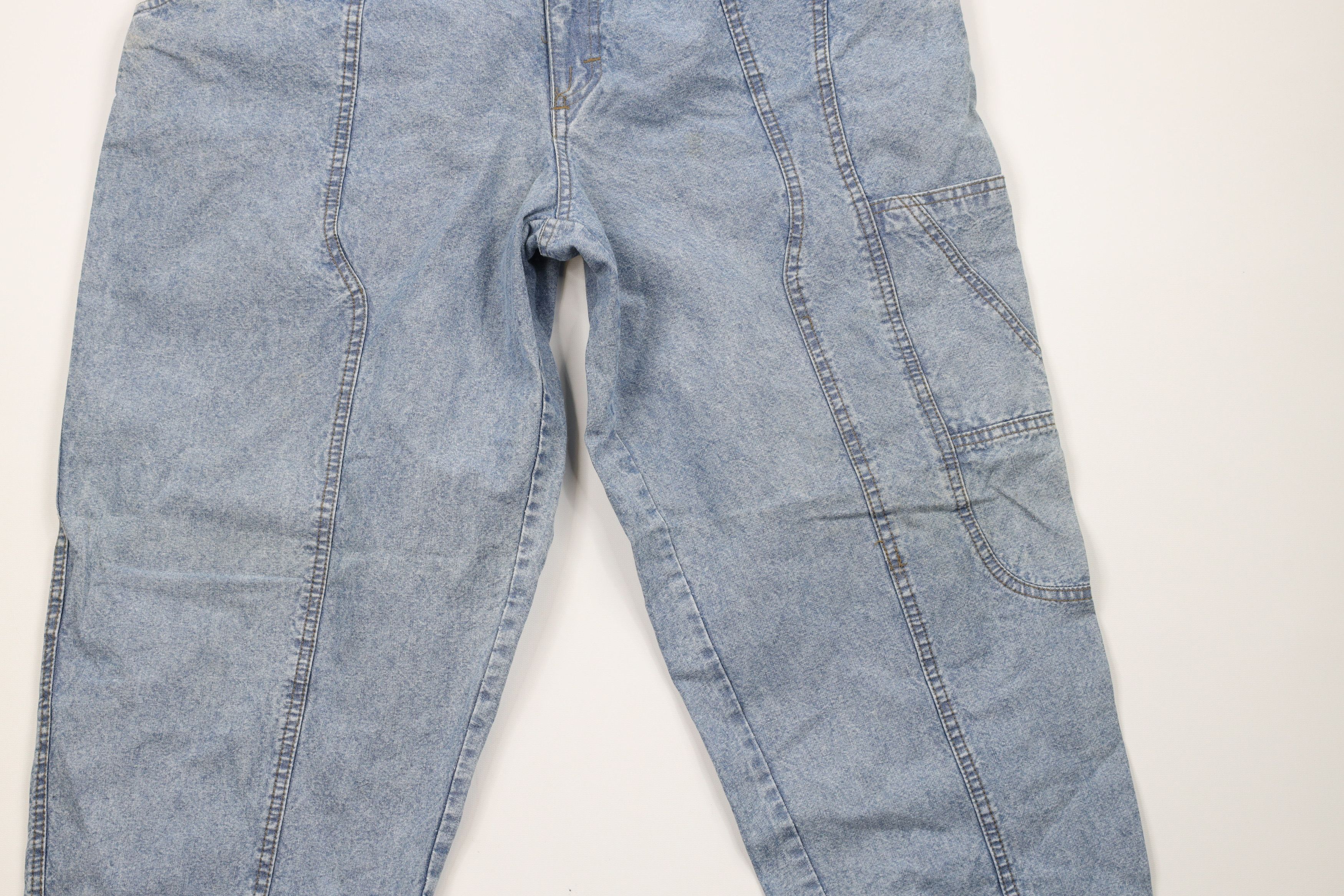 Vintage Vintage 90s Streetwear Acid Wash Baggy Tapered Leg Jeans Size US 36 / EU 52 - 3 Thumbnail