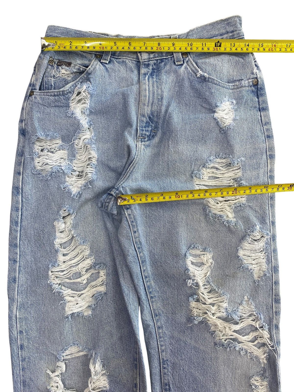Other Denim Riders Acid Blue Wash Style Distressed Jeans Size US 28 / EU 44 - 5 Thumbnail
