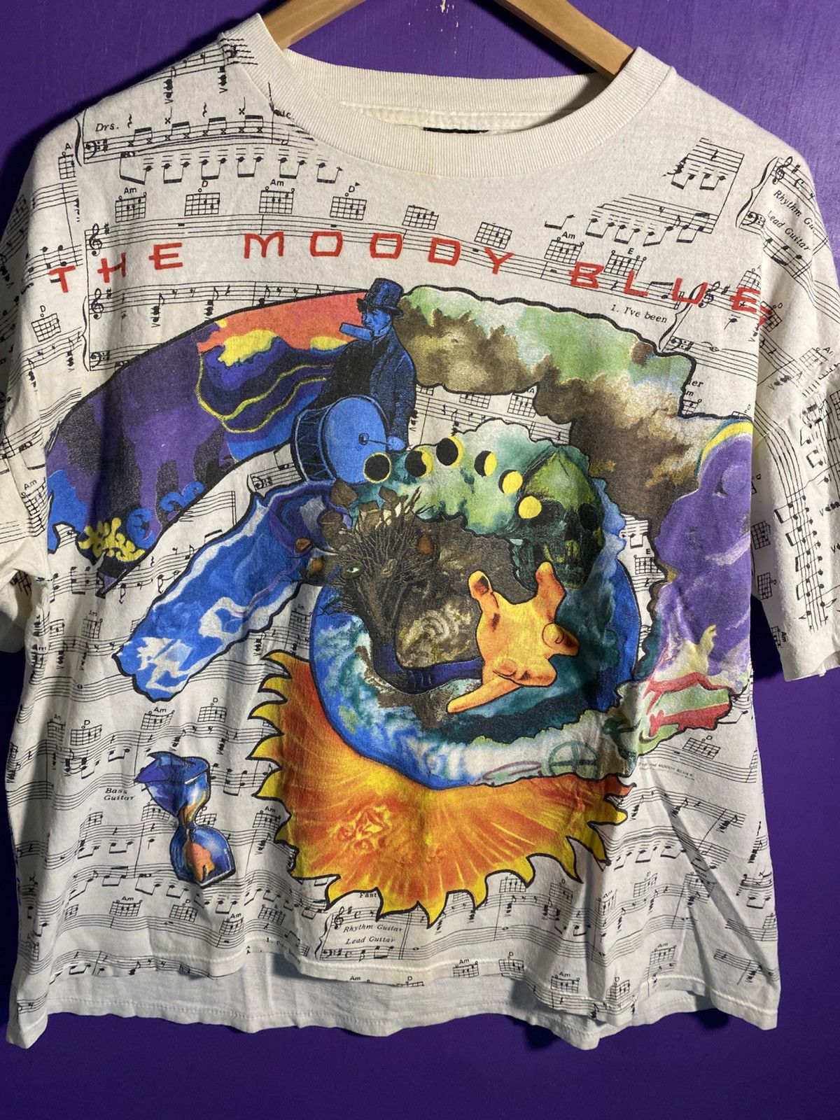 Band Tees Vintage 1993 The Moody blues AOP tour tee Size US L / EU 52-54 / 3 - 3 Thumbnail