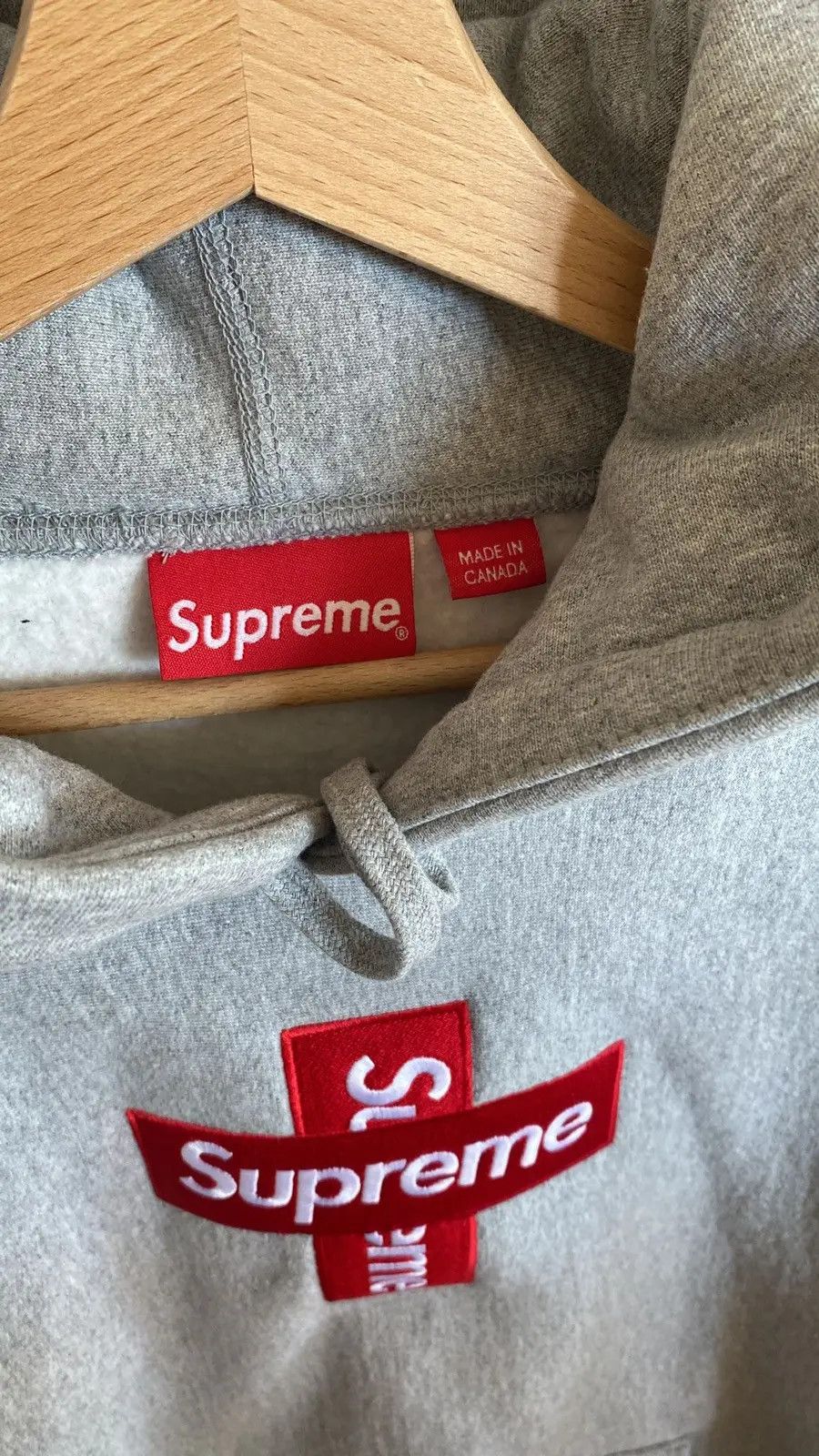 Supreme Supreme Cross Box Logo Hooded Sweatshirt Size US M / EU 48-50 / 2 - 2 Thumbnail