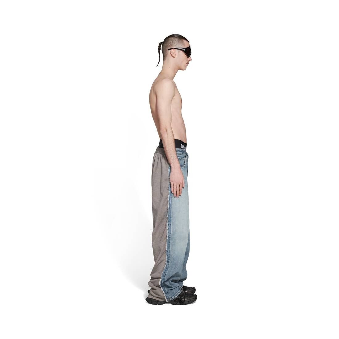 Balenciaga o1s1rm0825 Hybrid Baggy Pants in Blue Size US 32 / EU 48 - 3 Thumbnail