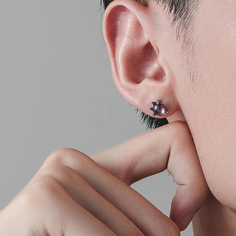 Jewelry Dragon Eye New Trend Earrings One Pairs Chrome Jewelry Size ONE SIZE - 1 Thumbnail