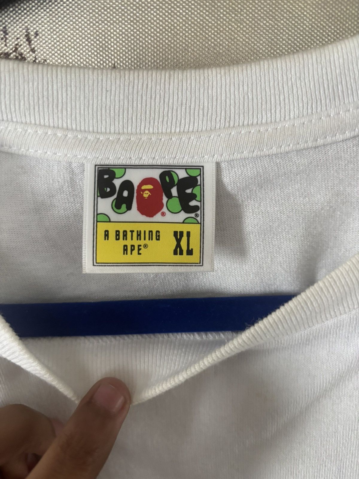Bape White a bathing ape tee Size US XL / EU 56 / 4 - 3 Thumbnail
