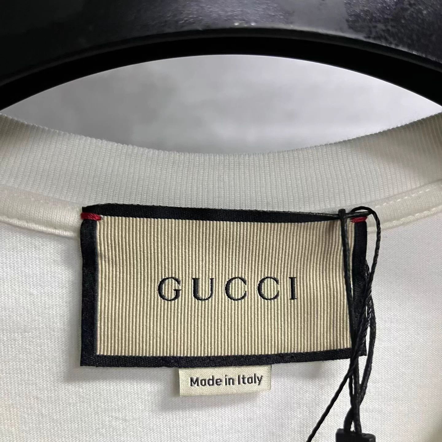 Gucci Gucci Beige Logo Print Crewneck Short-Sleeve T-shirt M Size US M / EU 48-50 / 2 - 5 Thumbnail