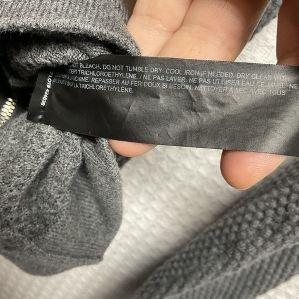 Theory Theory Gray Waverly Waffle Textured Full Zip Cardigan Men2XL Size US XXL / EU 58 / 5 - 5 Thumbnail