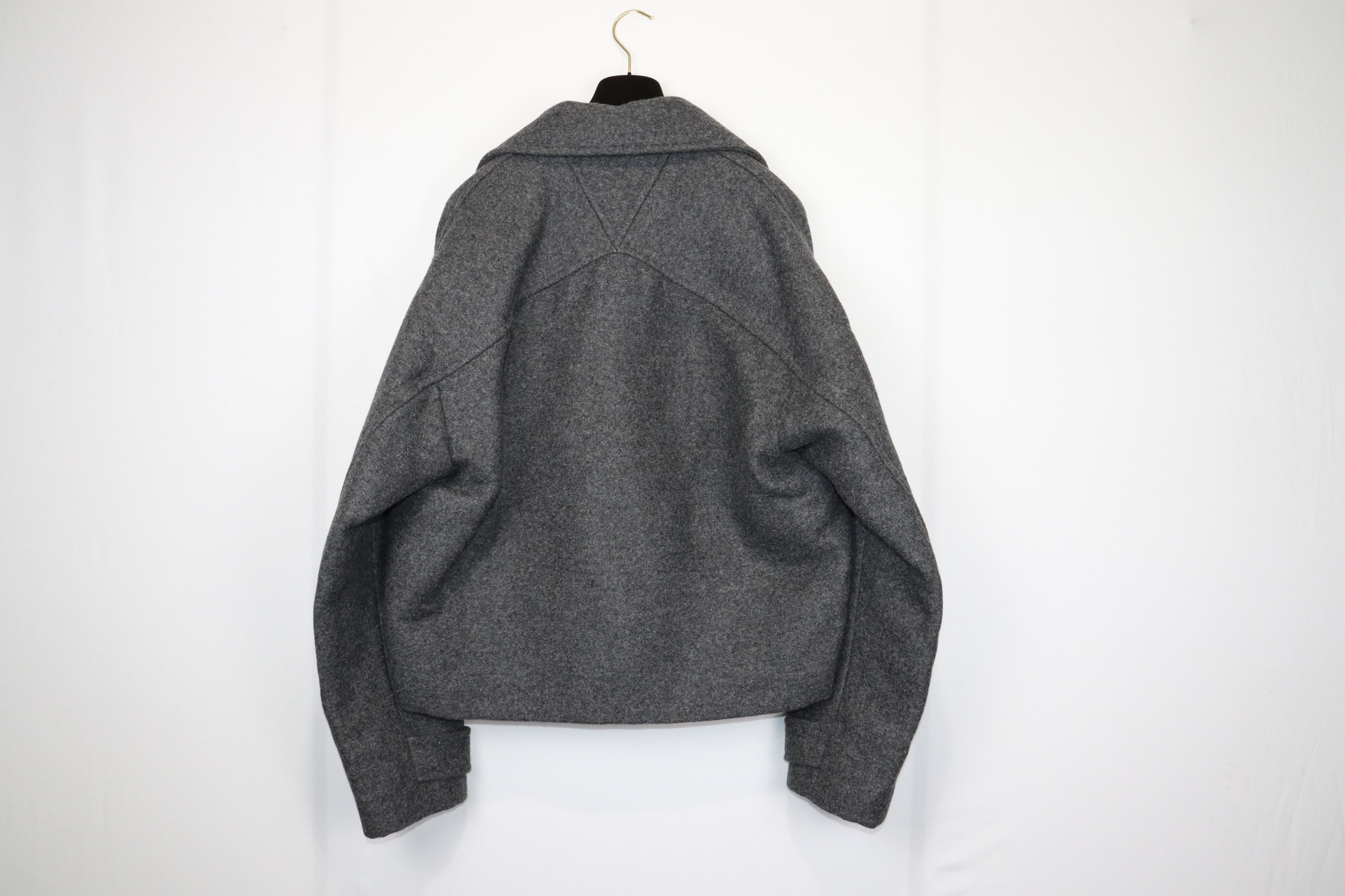 Bottega Veneta o1rshd10124 Double Splittable Wool Felt Jacket Charcoal Size US M / EU 48-50 / 2 - 6 Thumbnail