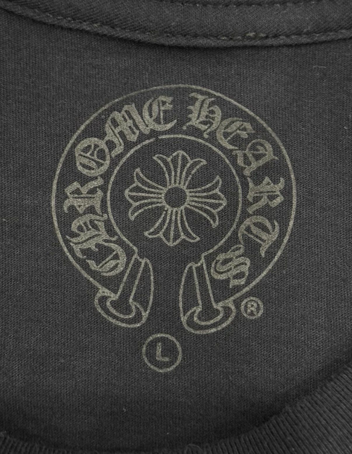 Chrome Hearts Chrome Hearts Foti Stripe Cross Puppy Skull Tee Size US L / EU 52-54 / 3 - 5 Thumbnail