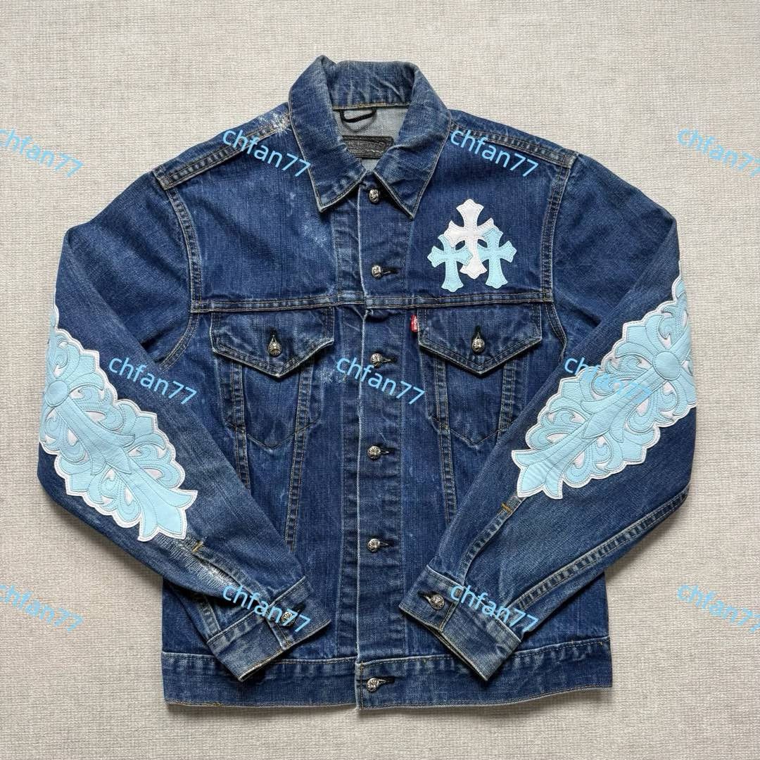 Chrome Hearts Chrome Hearts Levi’s Cross Patches Denim Shirt Size US S / EU 44-46 / 1 - 1 Thumbnail