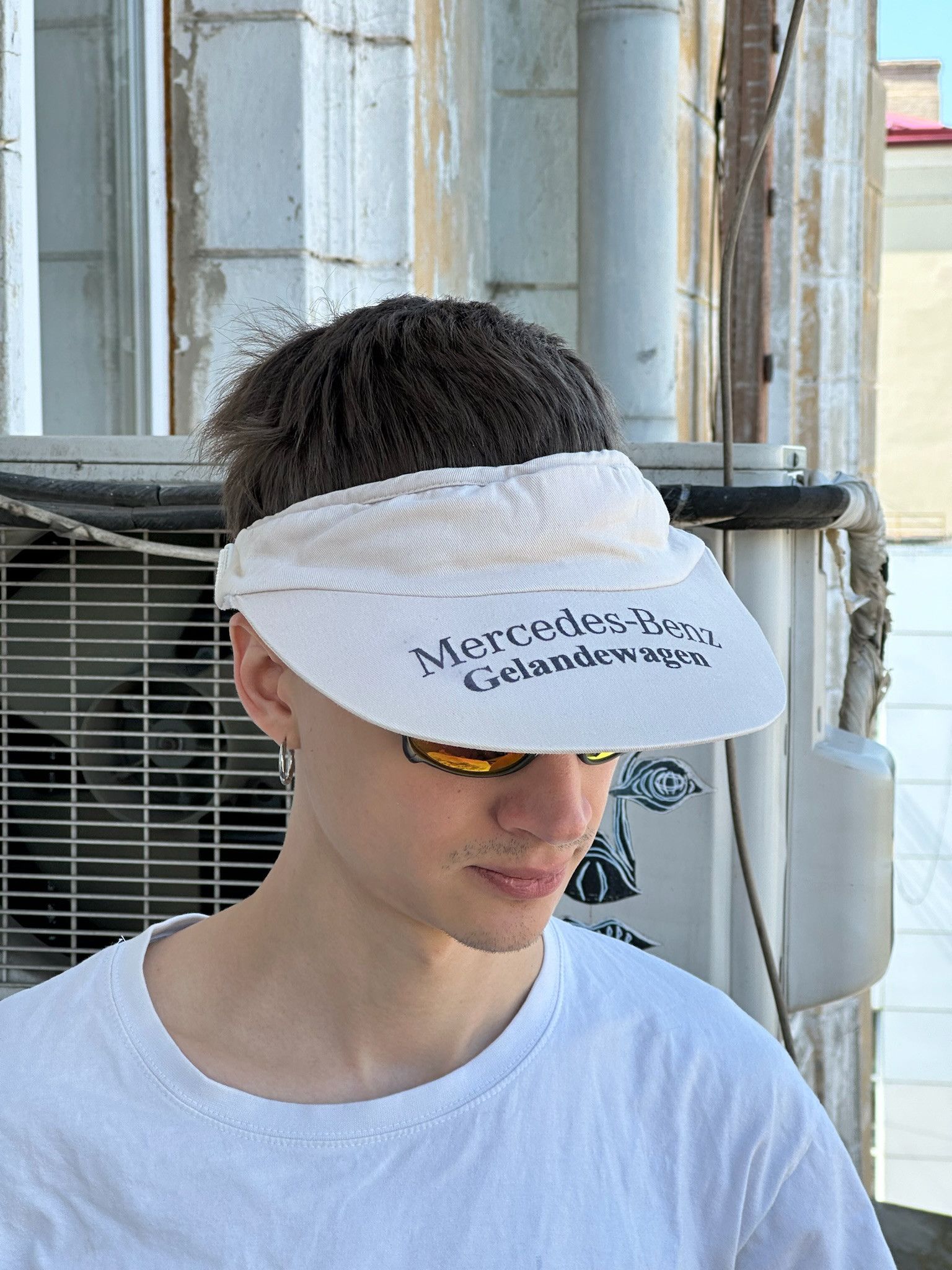 Mercedes-Benz Vintage Mercedes-Benz Gelandewagen Cap 90s tennis visor Size ONE SIZE - 2 Thumbnail