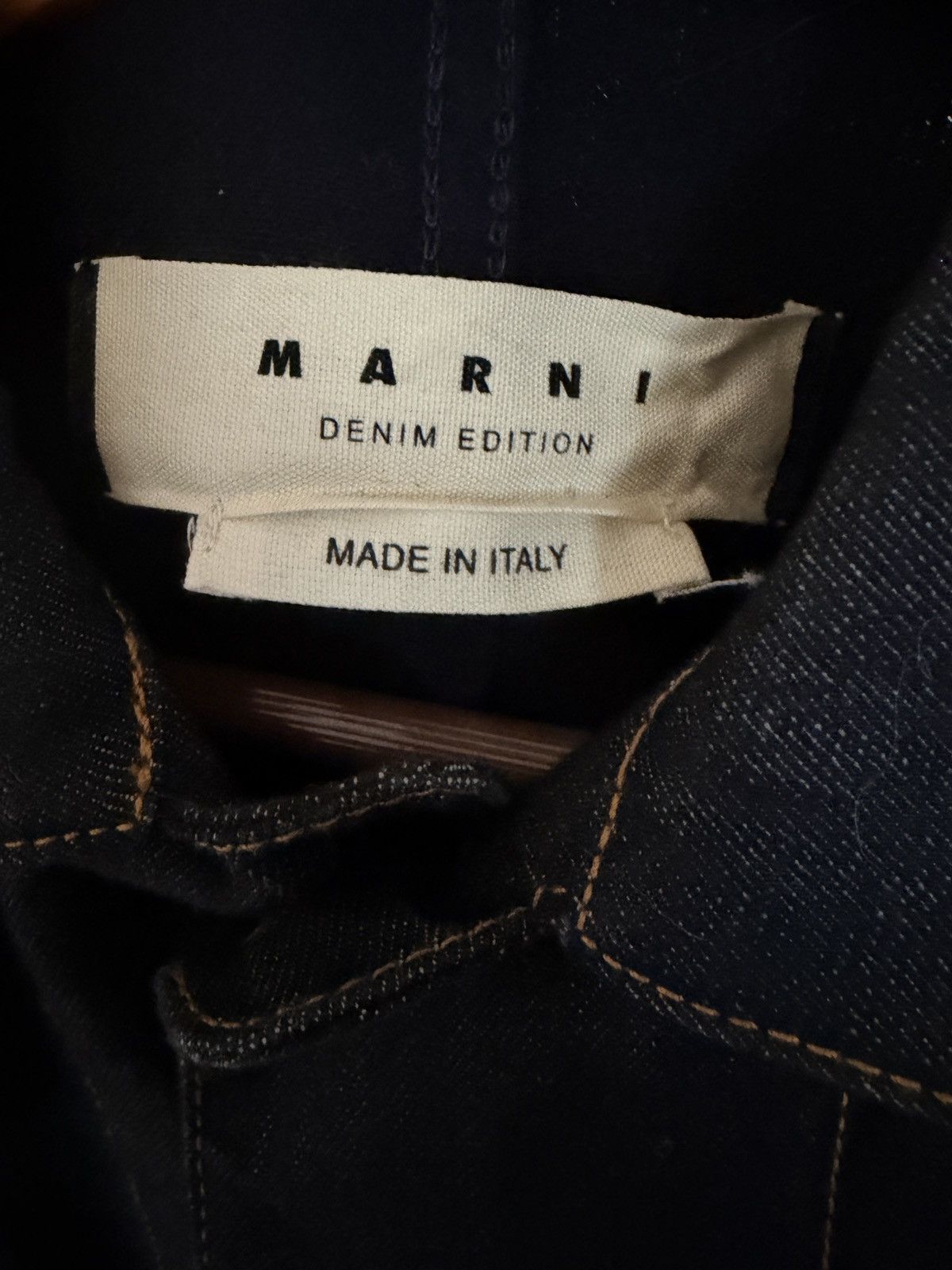 Marni Marni FW2013 Wool Cotton Denim Chore Coat Jacket Size L Size US L / EU 52-54 / 3 - 3 Thumbnail