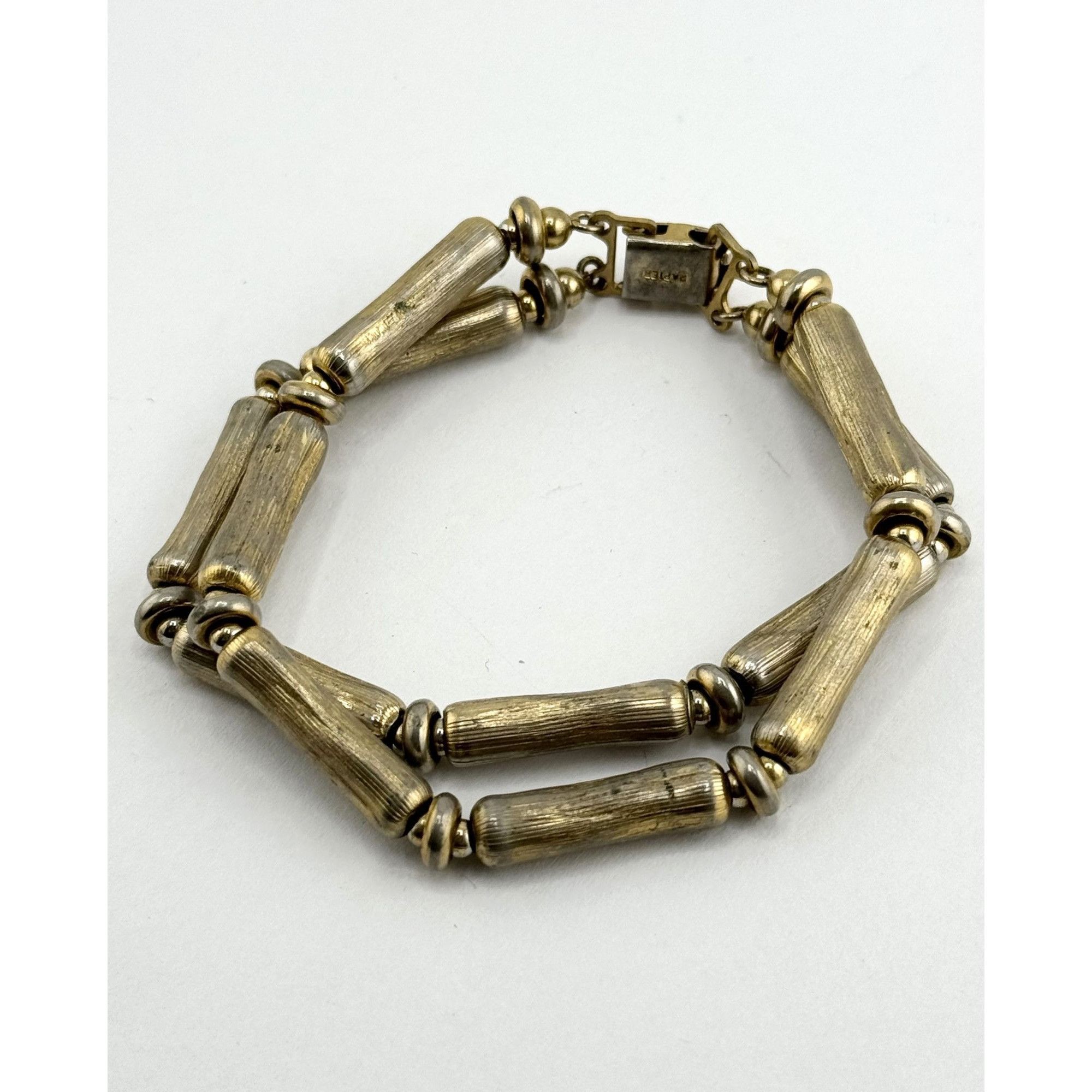 Vintage Vintage Napier Bamboo beaded double strand bracelet Size ONE SIZE - 1 Thumbnail