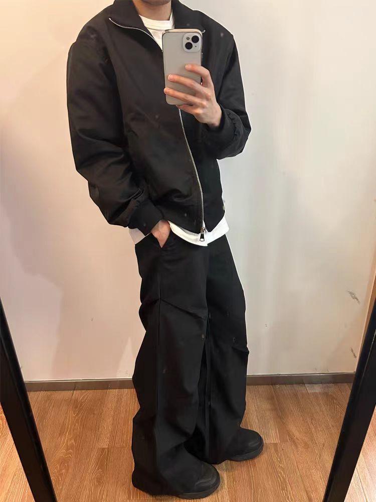 Japanese Brand × Vintage Heavy duty pleated design micro flare casual baggy pants Size US 34 / EU 50 - 5 Thumbnail