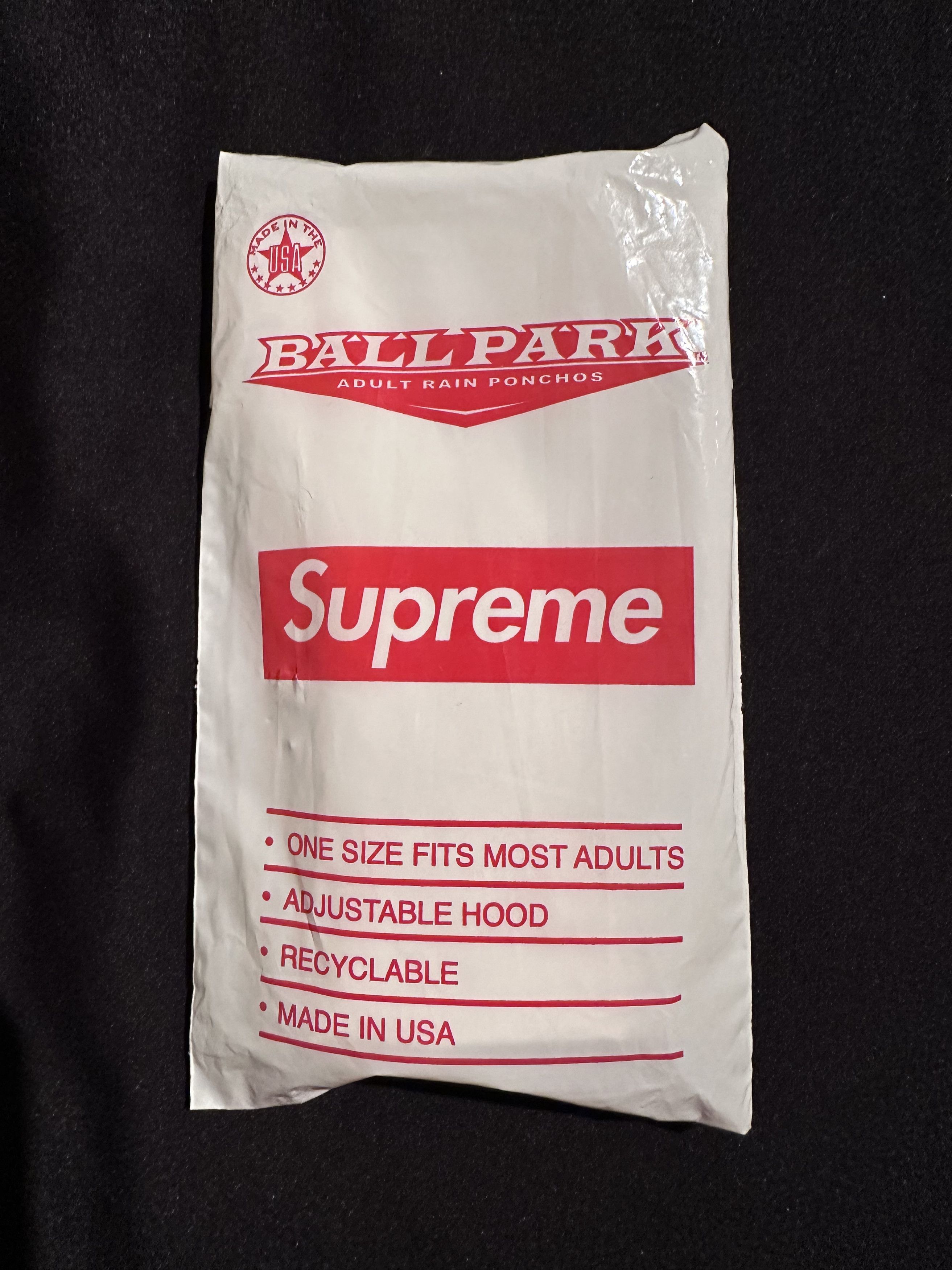 Supreme Supreme SS20 Ballpark Rain Poncho Size ONE SIZE - 1 Thumbnail
