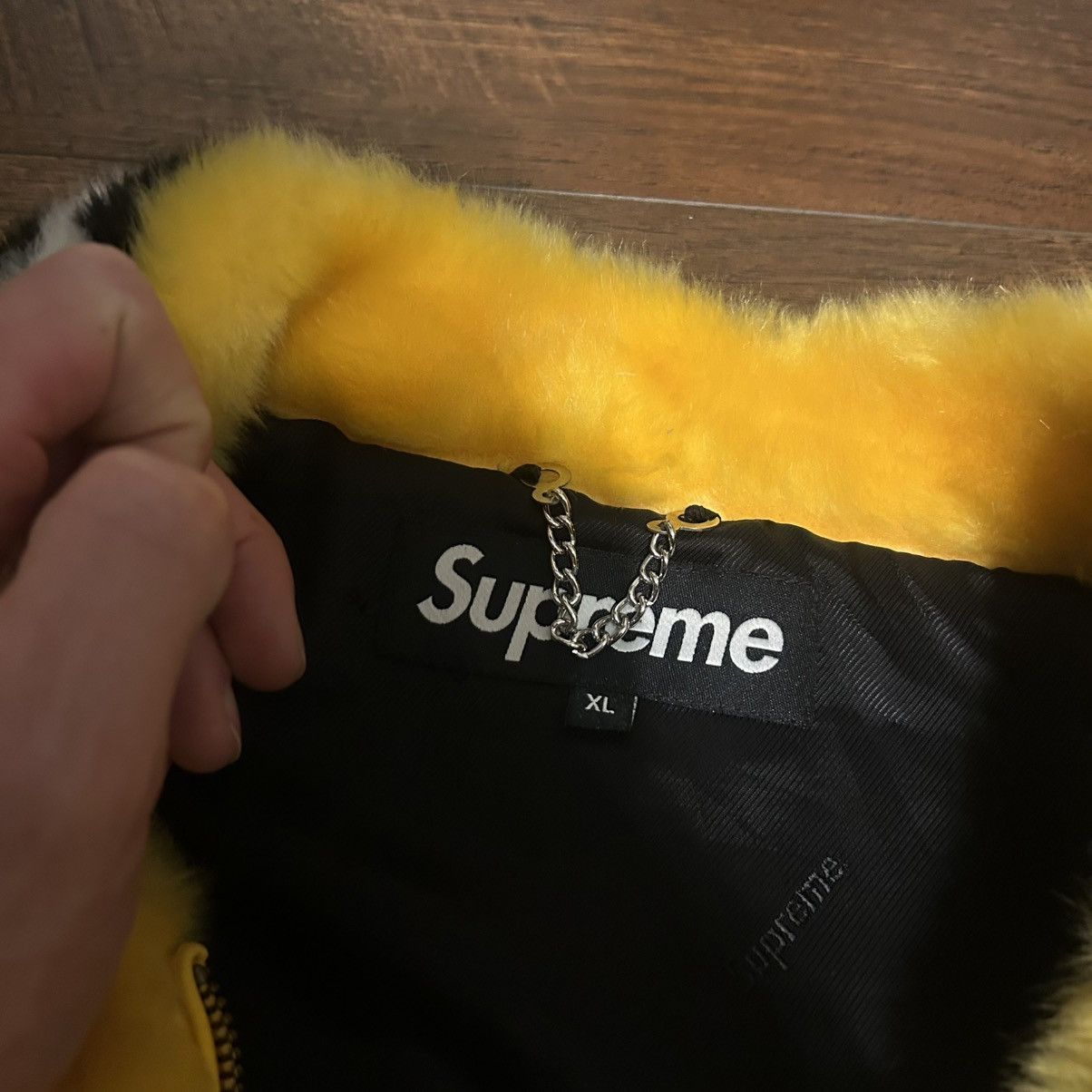 Supreme Supreme SS20 Faux Fur Varsity Jacket Yellow Size US XL / EU 56 / 4 - 5 Thumbnail
