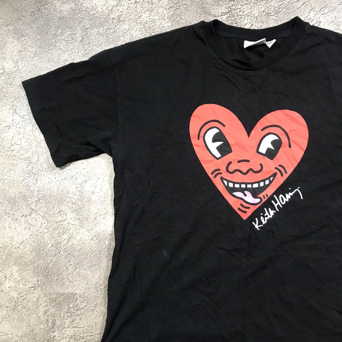 Keith Haring VINTAGE KEITH HARING SMILE HEART ART ABSTRACT STREETWEAR Size US M / EU 48-50 / 2 - 2 Thumbnail