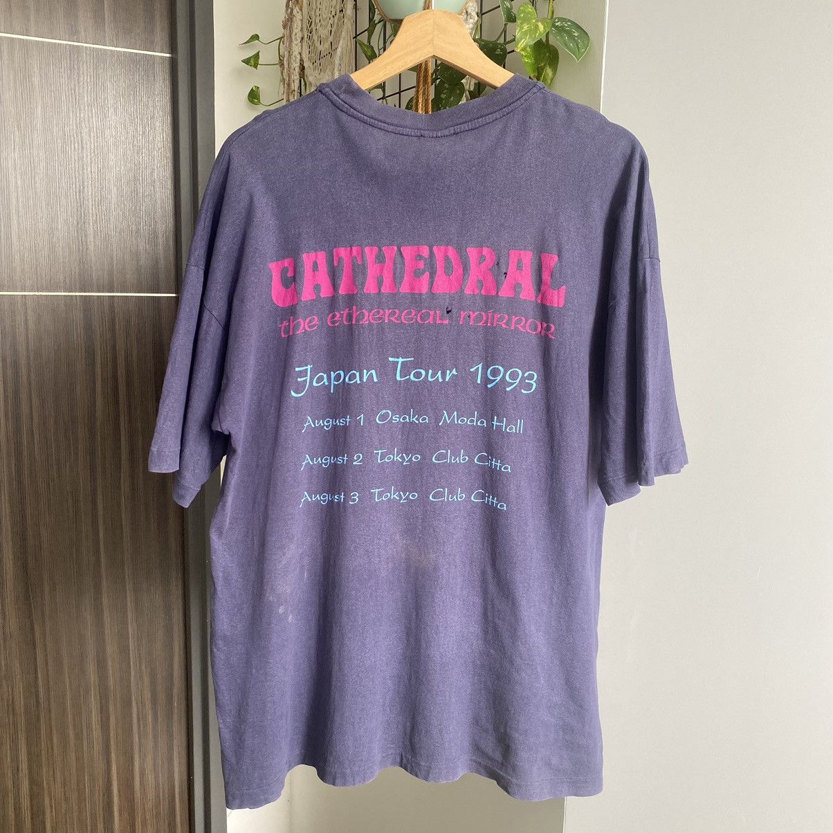 Band Tees Thrashed Faded Vintage 90s Cathedral UK Metal ERD GRUNGE TEE Size US XL / EU 56 / 4 - 3 Thumbnail