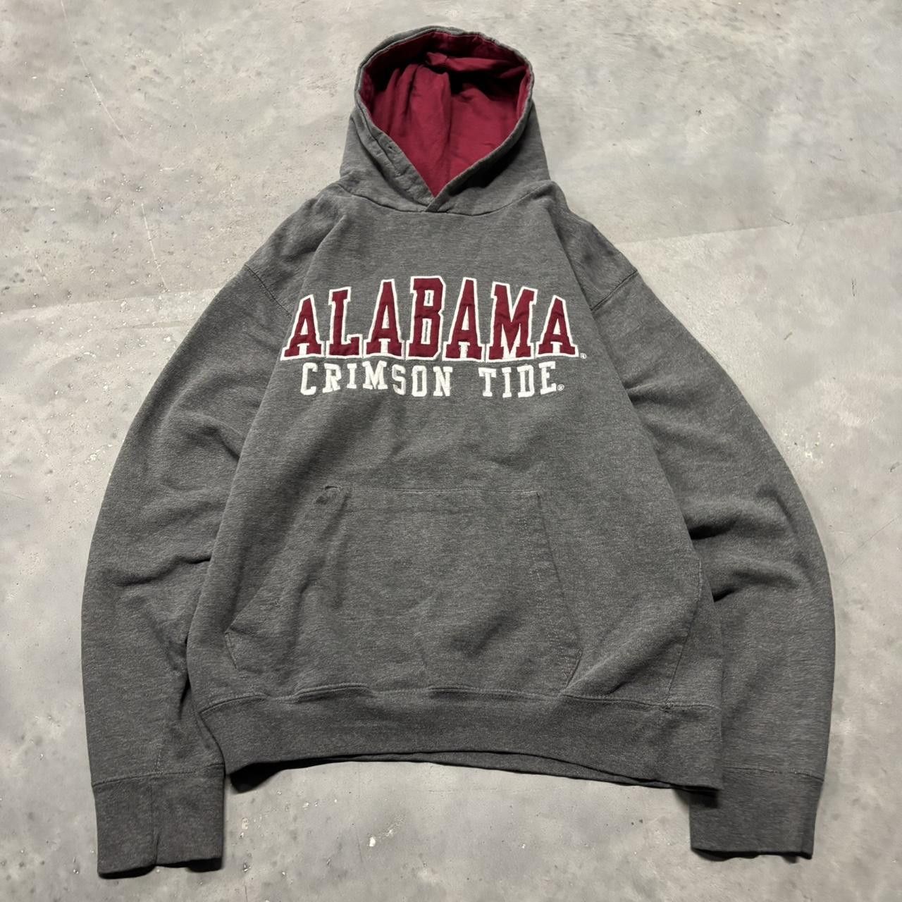 Japanese Brand × Vintage Crazy Vintage Y2K/2000s Grey Alabama Crimson Tide College Essential Hoodie! Size US S / EU 44-46 / 1 - 1 Thumbnail