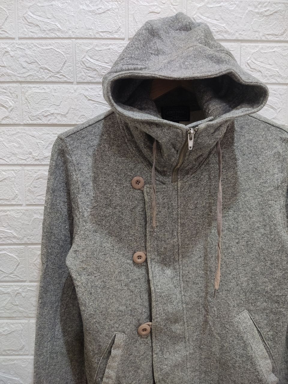 Japanese Brand THREE STONES THROW Japan Wool Hooded Jacket Size M / US 6-8 / IT 42-44 - 4 Thumbnail
