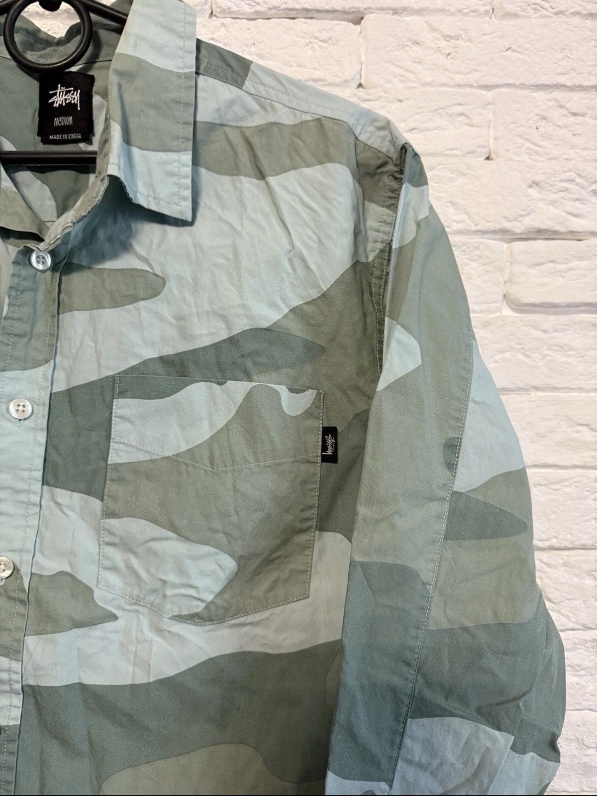 Stussy Rare Stussy Nylon Camo Shirt Sz M Size US M / EU 48-50 / 2 - 5 Thumbnail