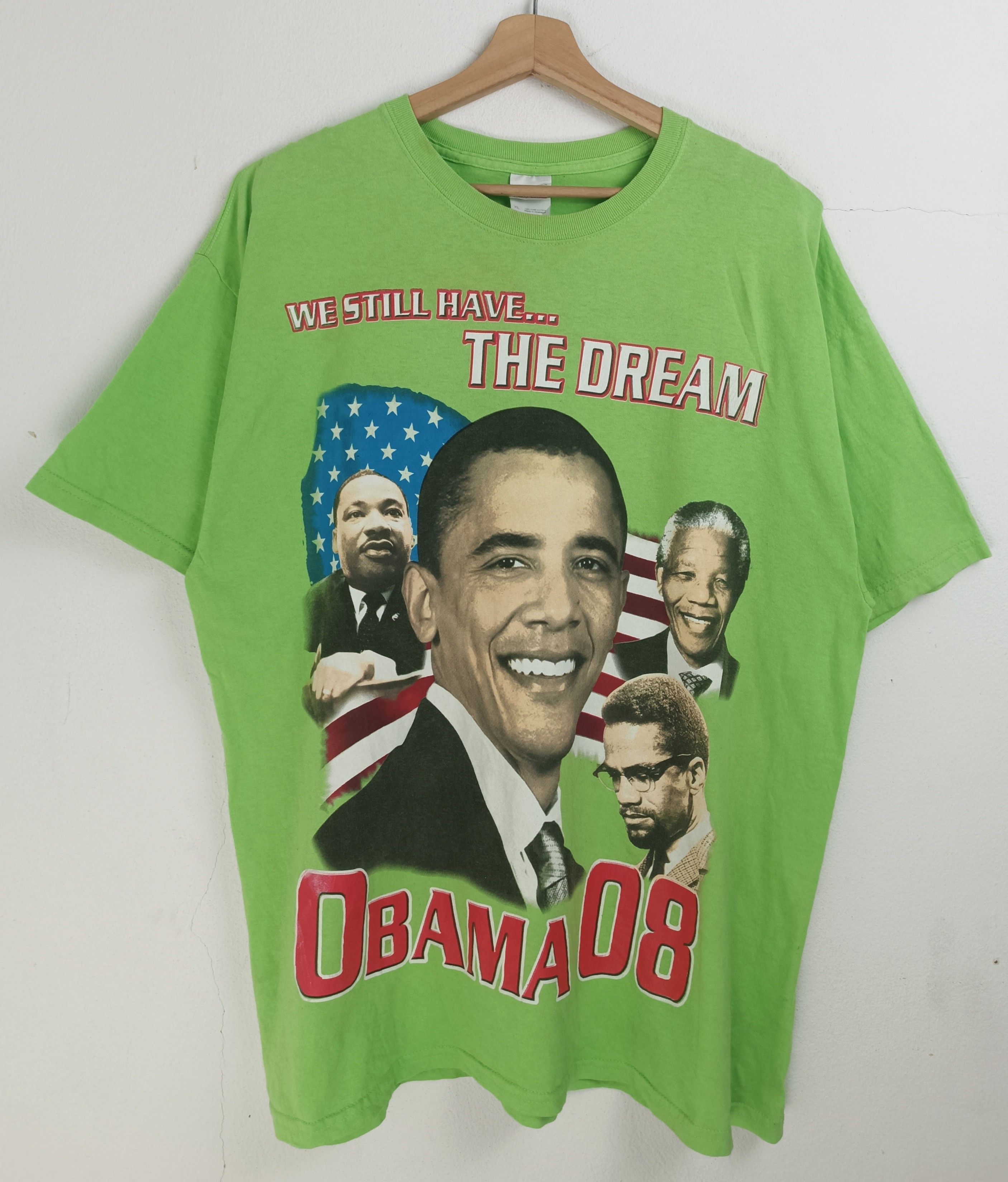 Vintage VINTAGE 2008 OBAMA LUTHER KING MALCOLM X MANDELA VERY RARE Size US XL / EU 56 / 4 - 3 Thumbnail