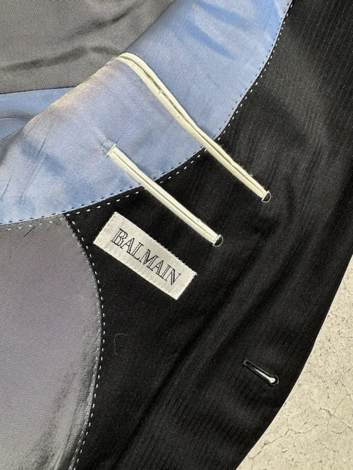 Balmain Balmain Wool Luxury Suit Blazer & Pants Size 52 Size 42L - 8 Thumbnail