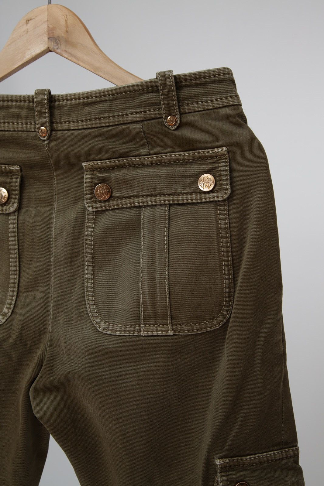 Just Cavalli × Roberto Cavalli × Vintage Vintage Just Cavalli Cargo Military Utility Pants Size US 28 / EU 44 - 9 Thumbnail