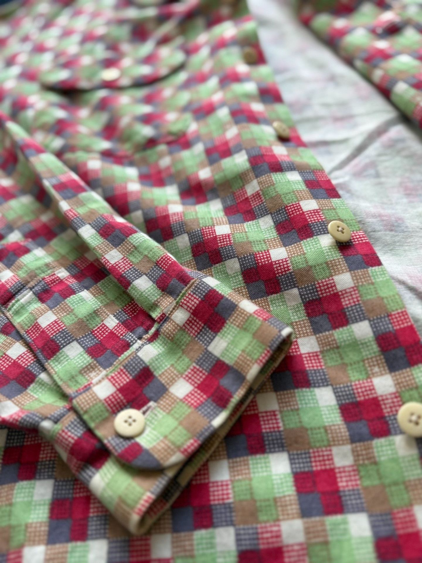 Visvim VISVIM 23SS BOOMER KHADI L/S Plaid Shirt Size US L / EU 52-54 / 3 - 8 Thumbnail