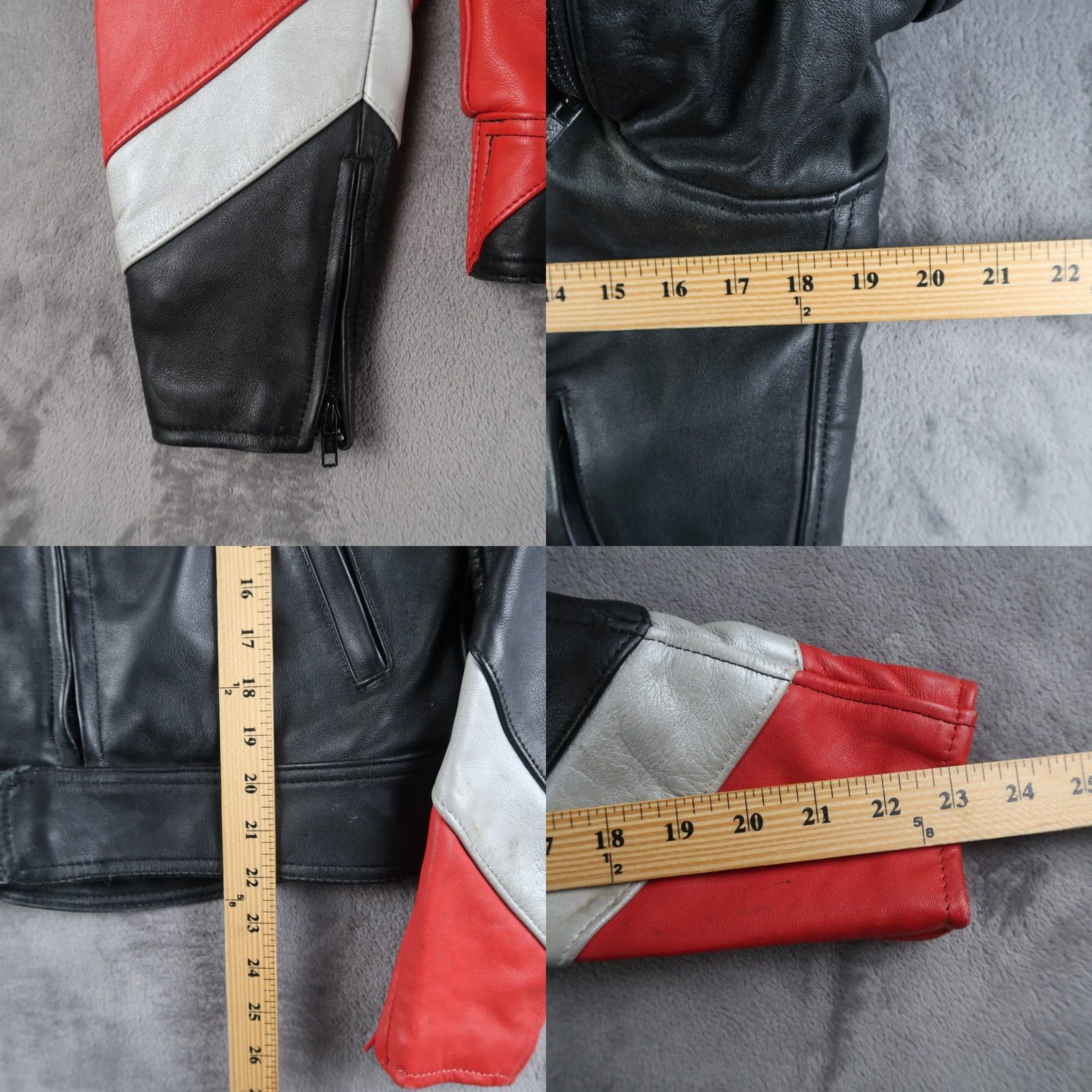 Vintage VINTAGE Hein Gericke Kawasaki Racing Leather Jacket Unisex Adults 38 Red Black Motorcycle 80s 90s Art Size US XXS / EU 40 - 8 Thumbnail