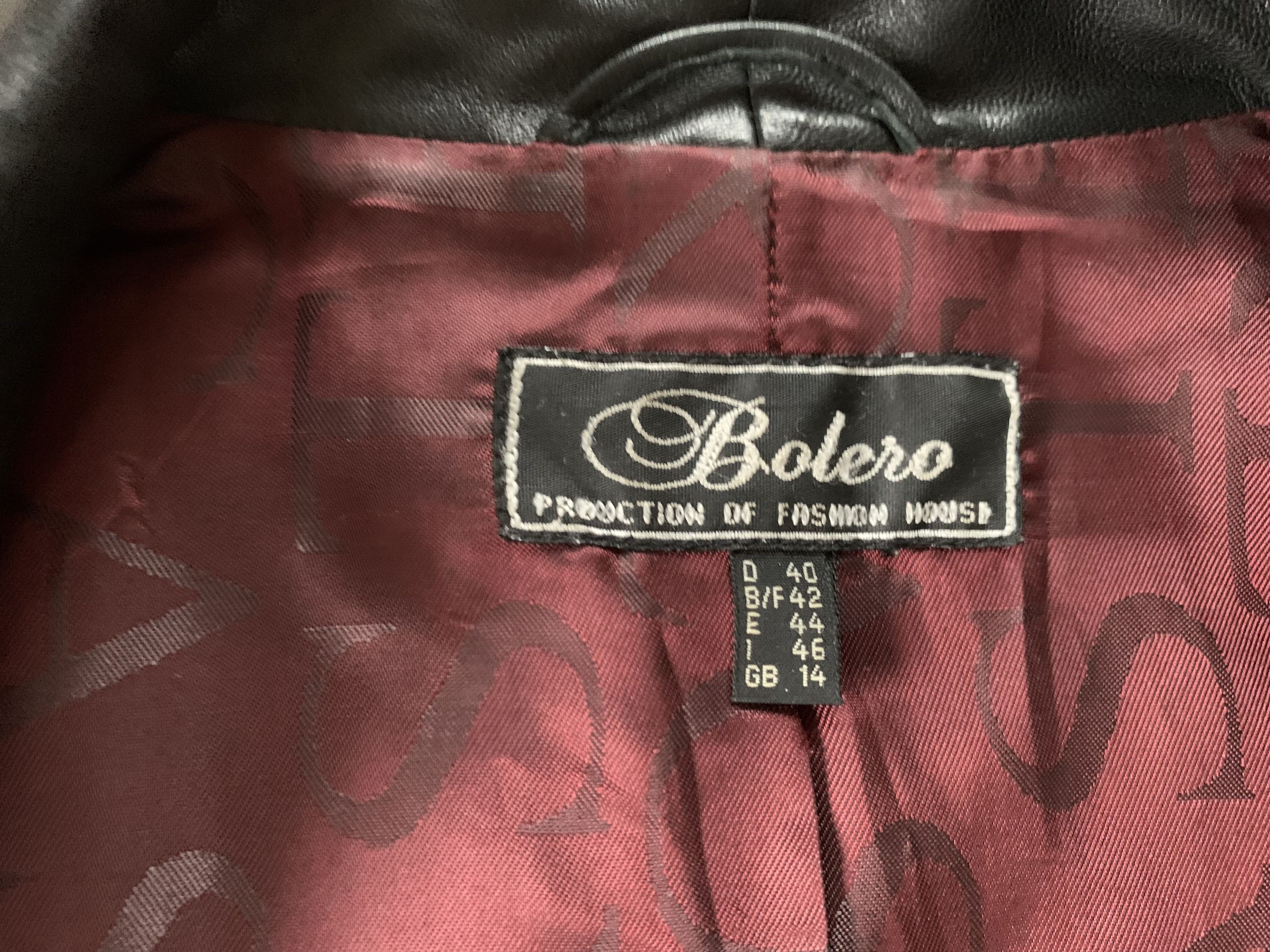 Genuine Leather Bolero Woman Black Soft Leather Biker Zip Jacket Size M / US 6-8 / IT 42-44 - 7 Thumbnail