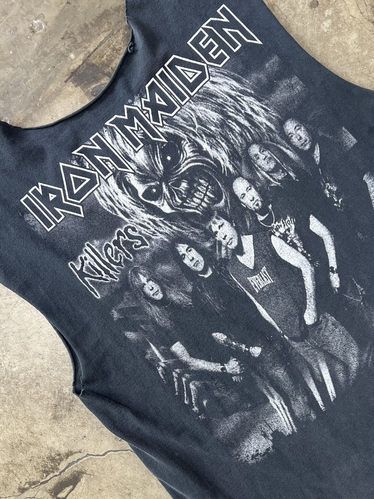 Band Tees Vintage Iron Maiden Killers Eddy Band Portrait Cut Sleeve XL Size US XL / EU 56 / 4 - 4 Thumbnail