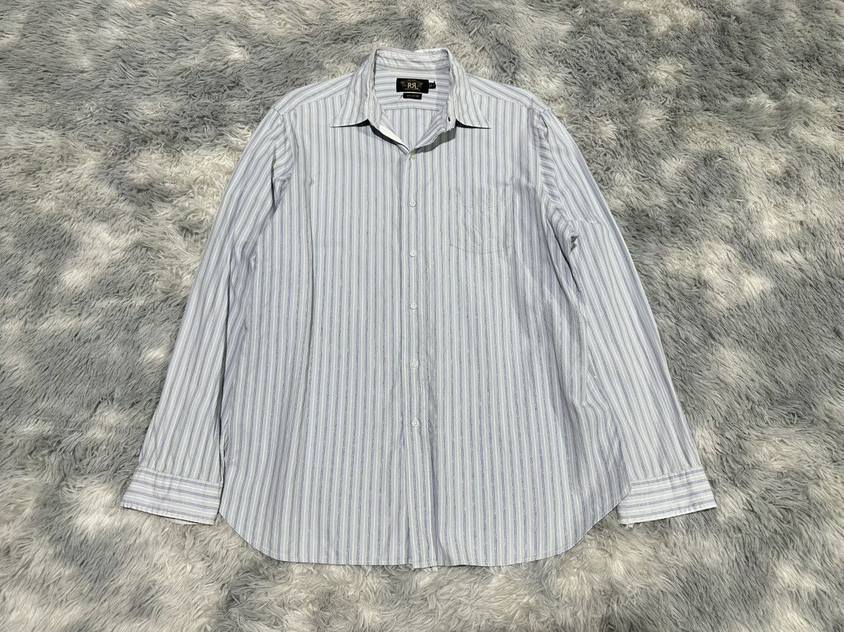 RRL Ralph Lauren 🔥Vintage RRL By Ralph Lauren Striped Shirt Size US XL / EU 56 / 4 - 1 Thumbnail