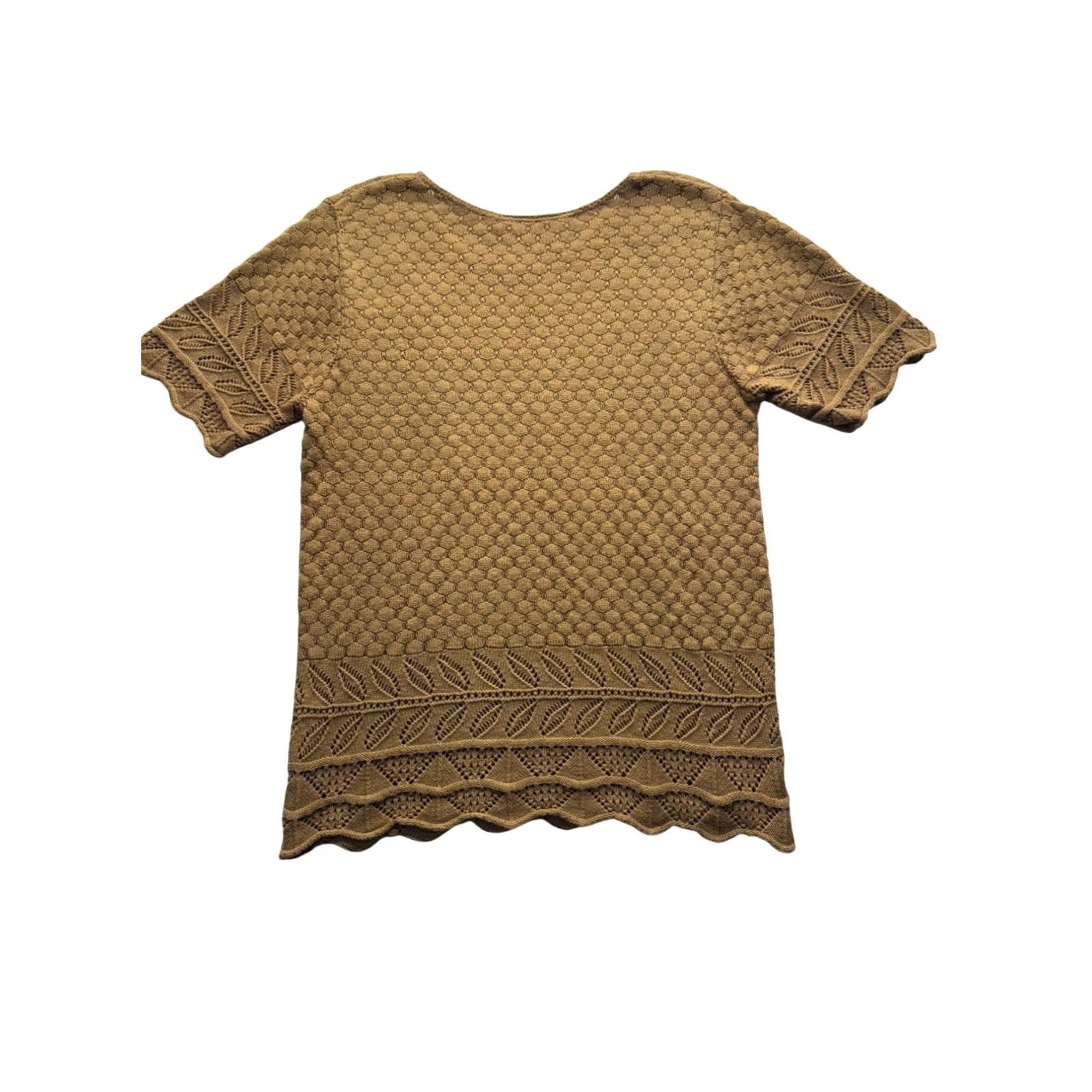 Forever 21 VINTAGE Cotton Forever Knit Top S Womens Brown XS? Size S / US 4 / IT 40 - 2 Thumbnail