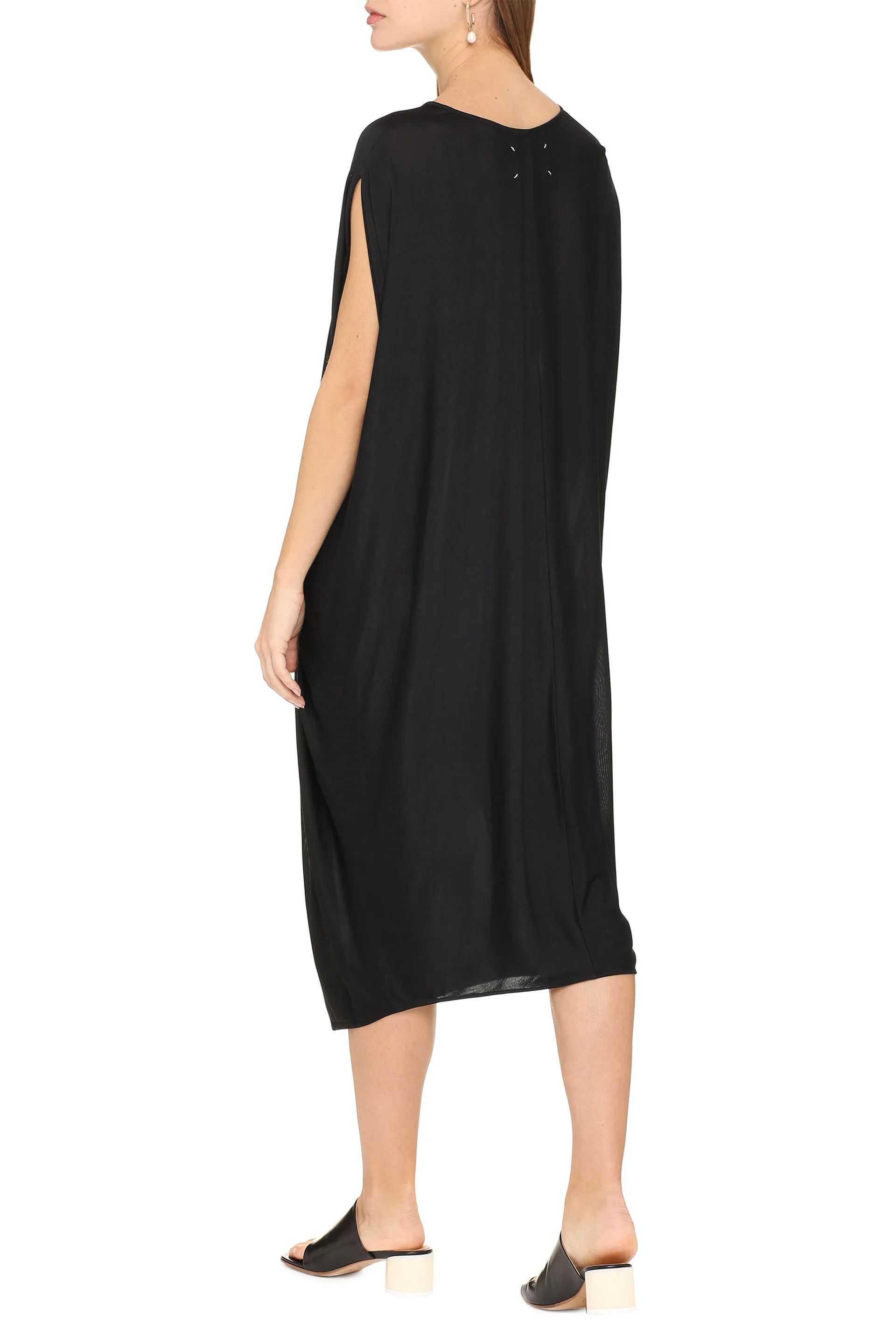 Maison Margiela o1y0625 Midi Dress in Black Size XS / US 0-2 / IT 36-38 - 3 Thumbnail