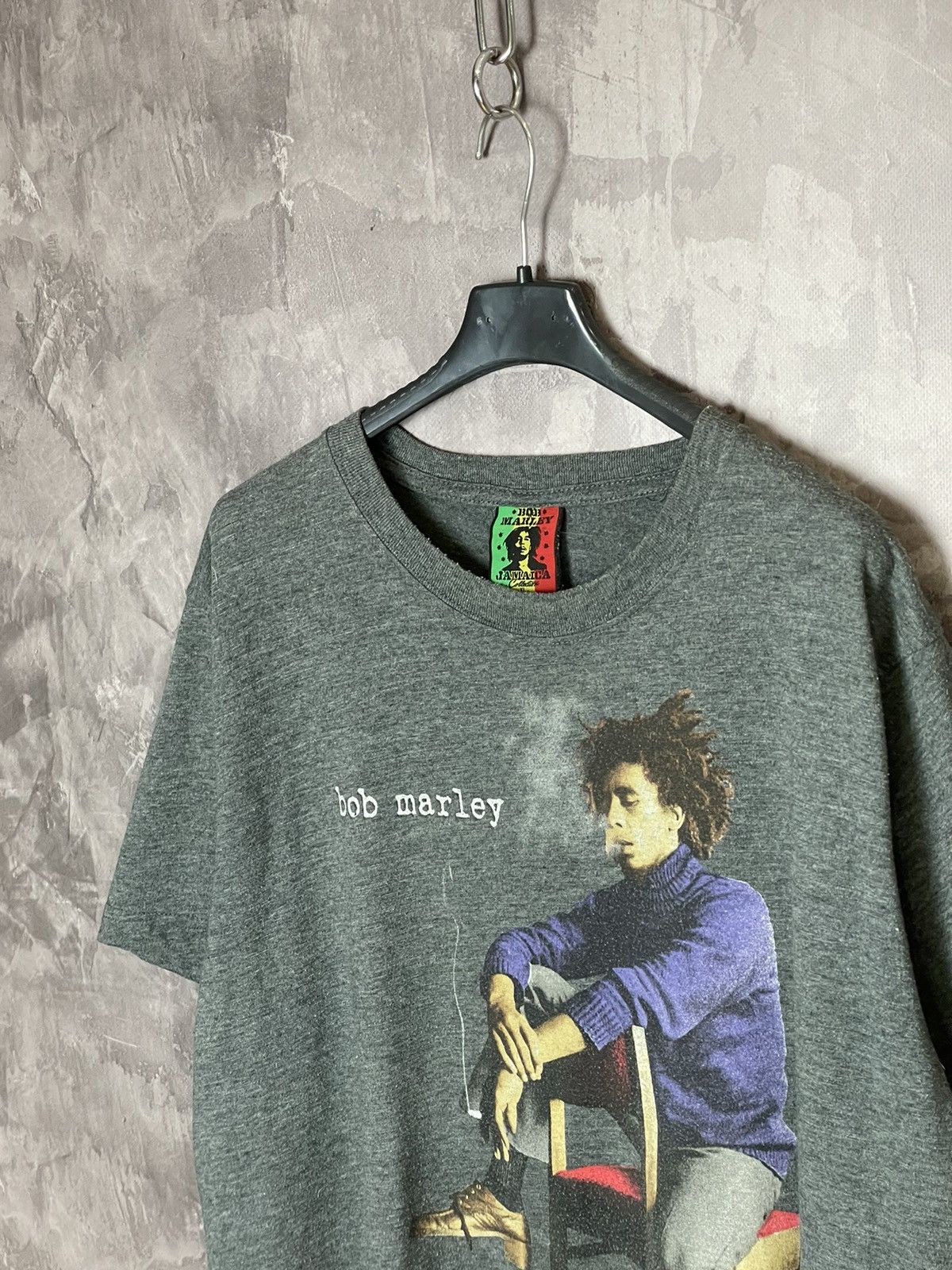 Band Tees × Bob Marley × Vintage Bob Marley Jamaica Collection Smoking T-Shirt Y2K Reggae Size US XL / EU 56 / 4 - 5 Thumbnail