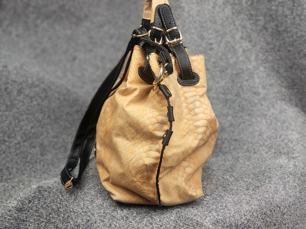 Chloe Vintage 90's Chloe Style bag snakeskin texture handles Y2K Size ONE SIZE - 11 Thumbnail