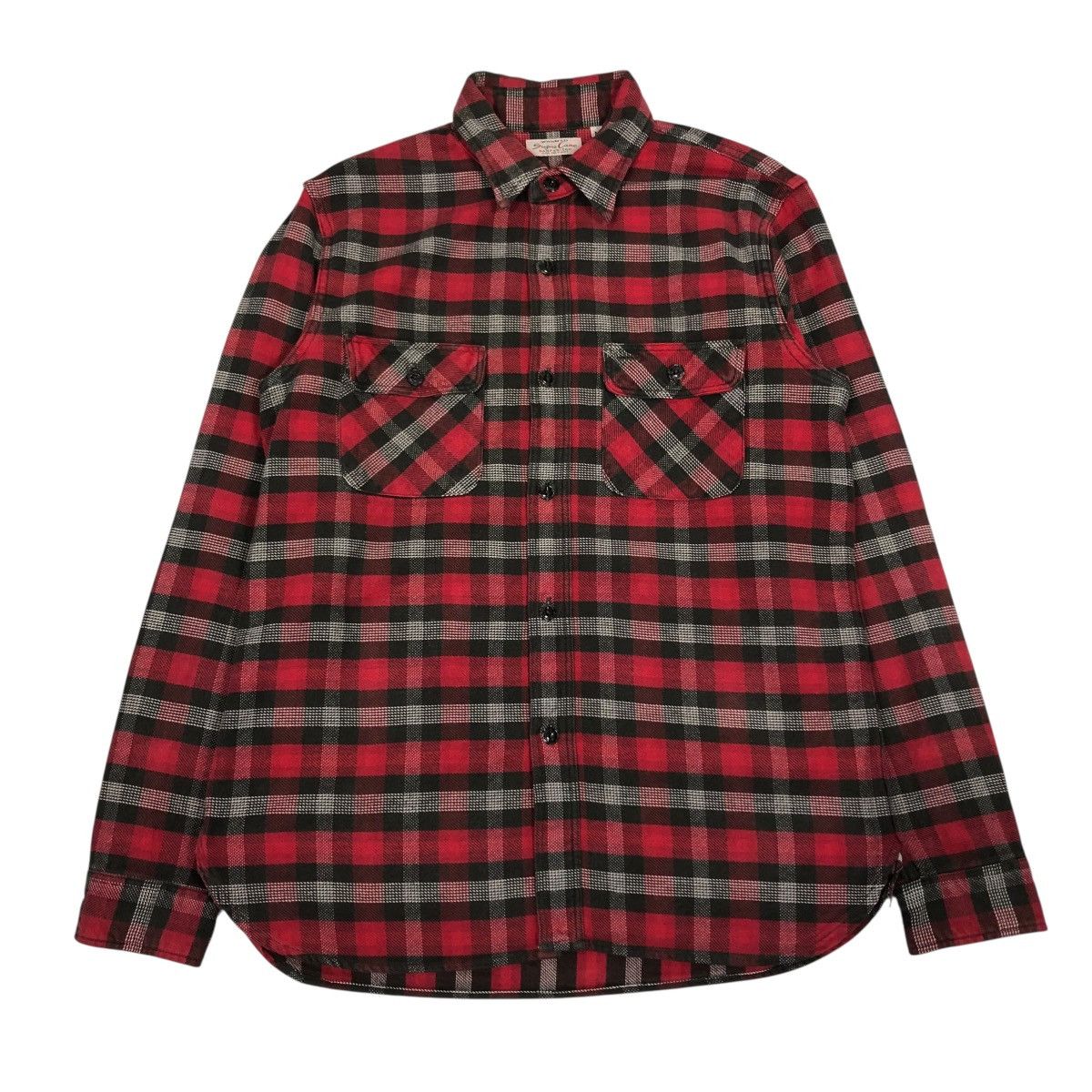 Sugar Cane 🔥VINTAGE WOOL SHIRT JACKET SUGAR CANE TOYO ENTERPRISE TARTAN Size US M / EU 48-50 / 2 - 1 Thumbnail